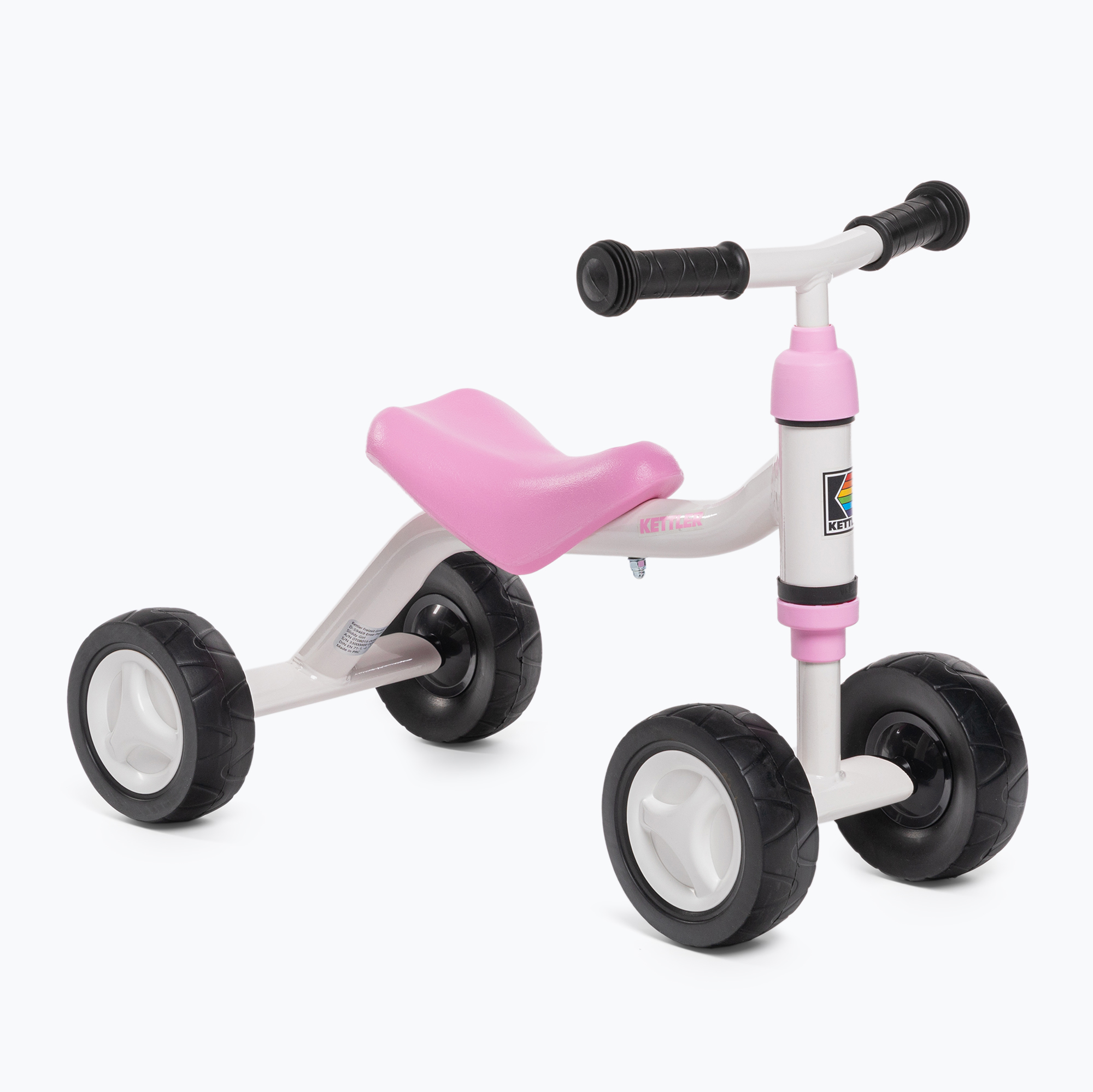 Kettler Sliddy cu patru roți biciclete de cross-country alb și roz 4859 (Sliddy 4859)