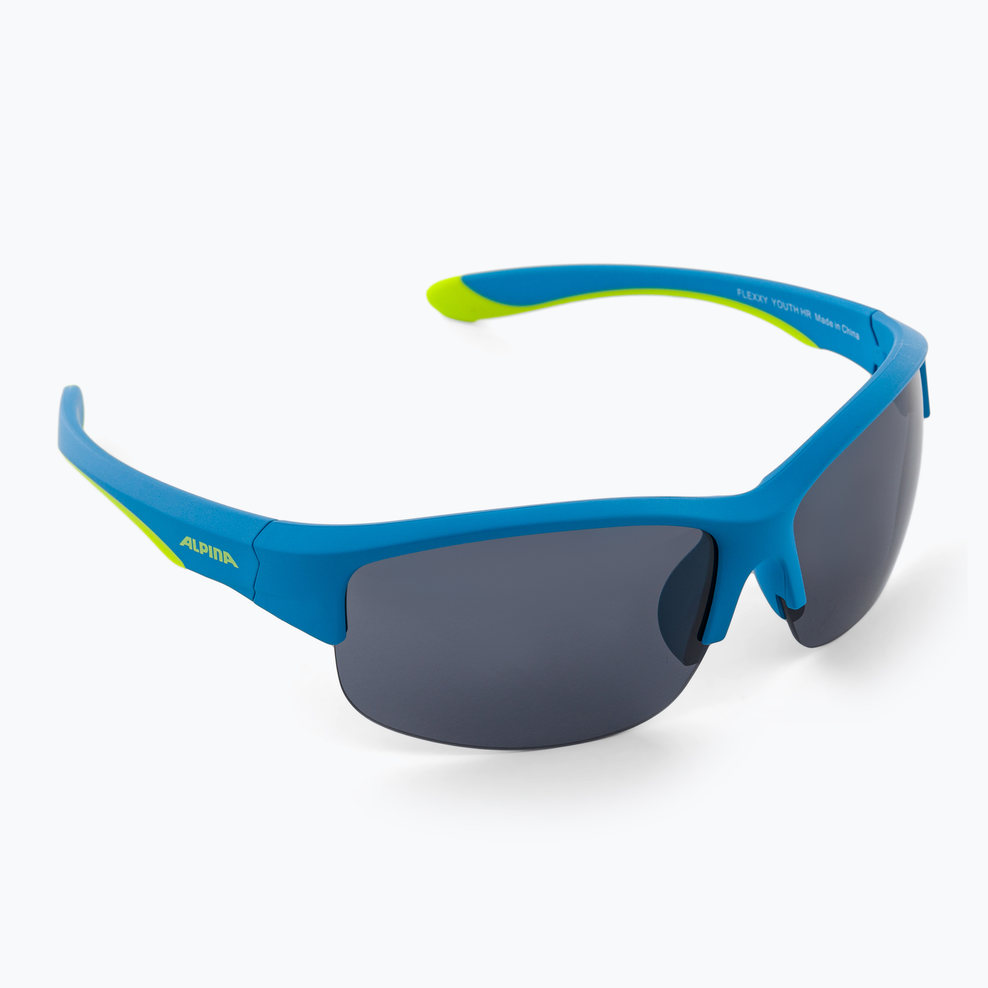 27% mai ieftin.  Ochelari de soare pentru copii Alpina Junior Flexxy Youth HR blue lime matt/black