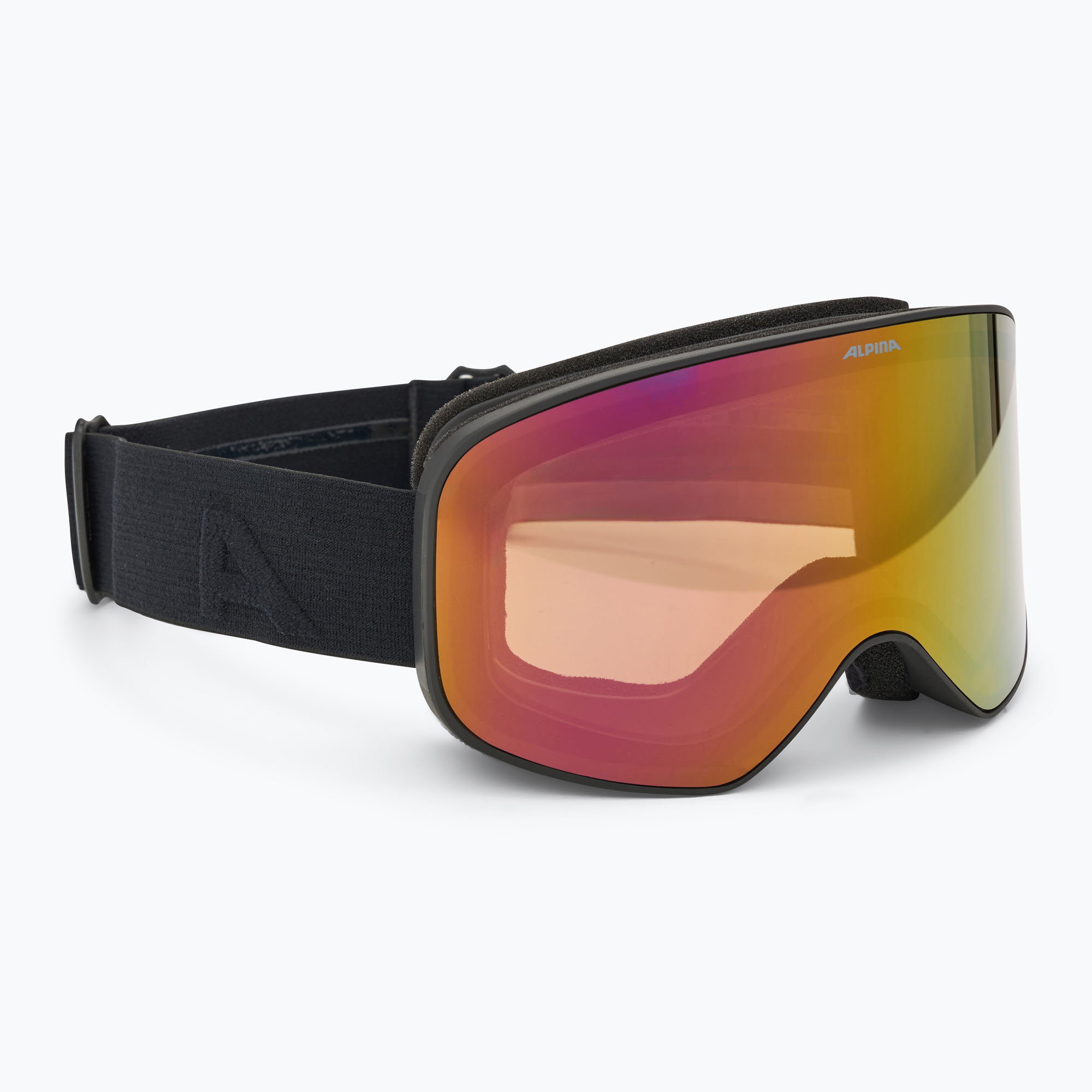 Ochelari de schi Alpina Slope Q-Lite black matt/ red (Slope Q-Lite A7293832)