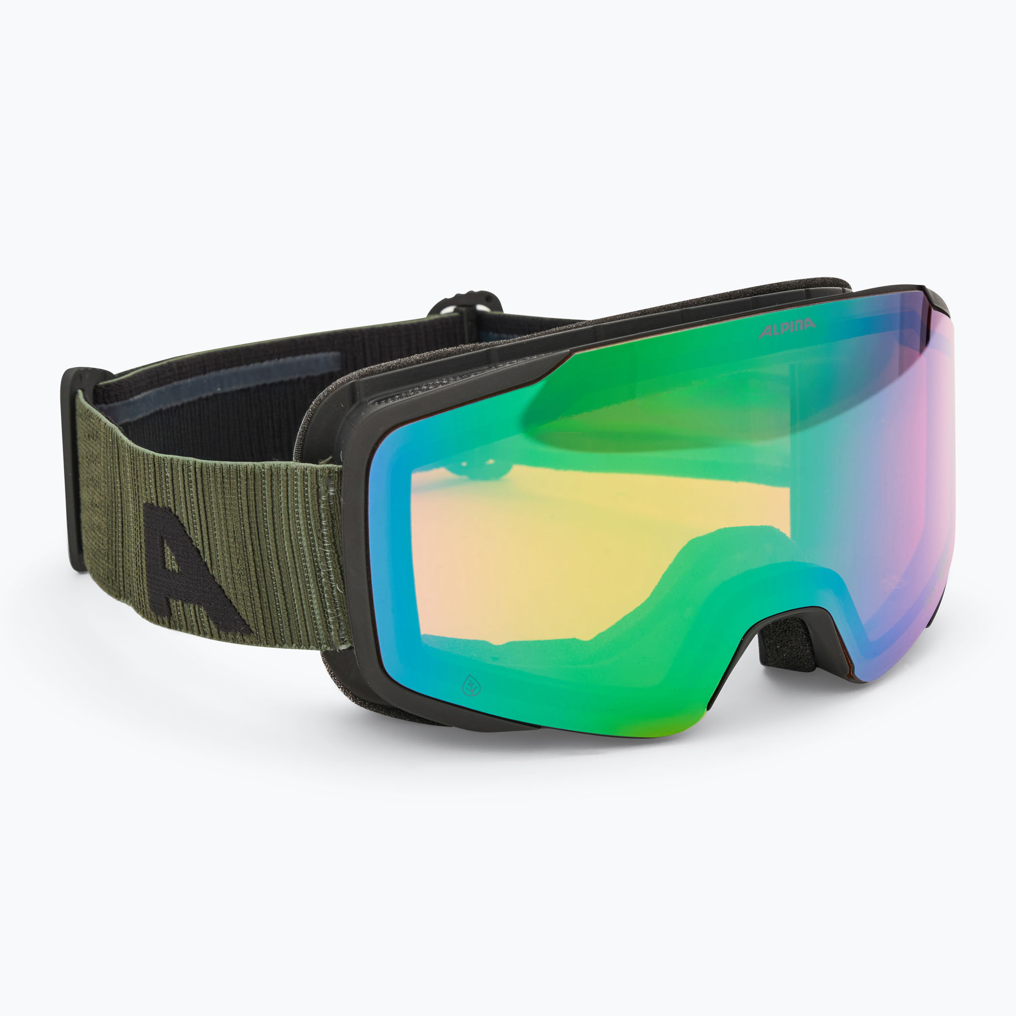 Ochelari de schi Alpina Taos Q-Lite black/ olive matt/ green