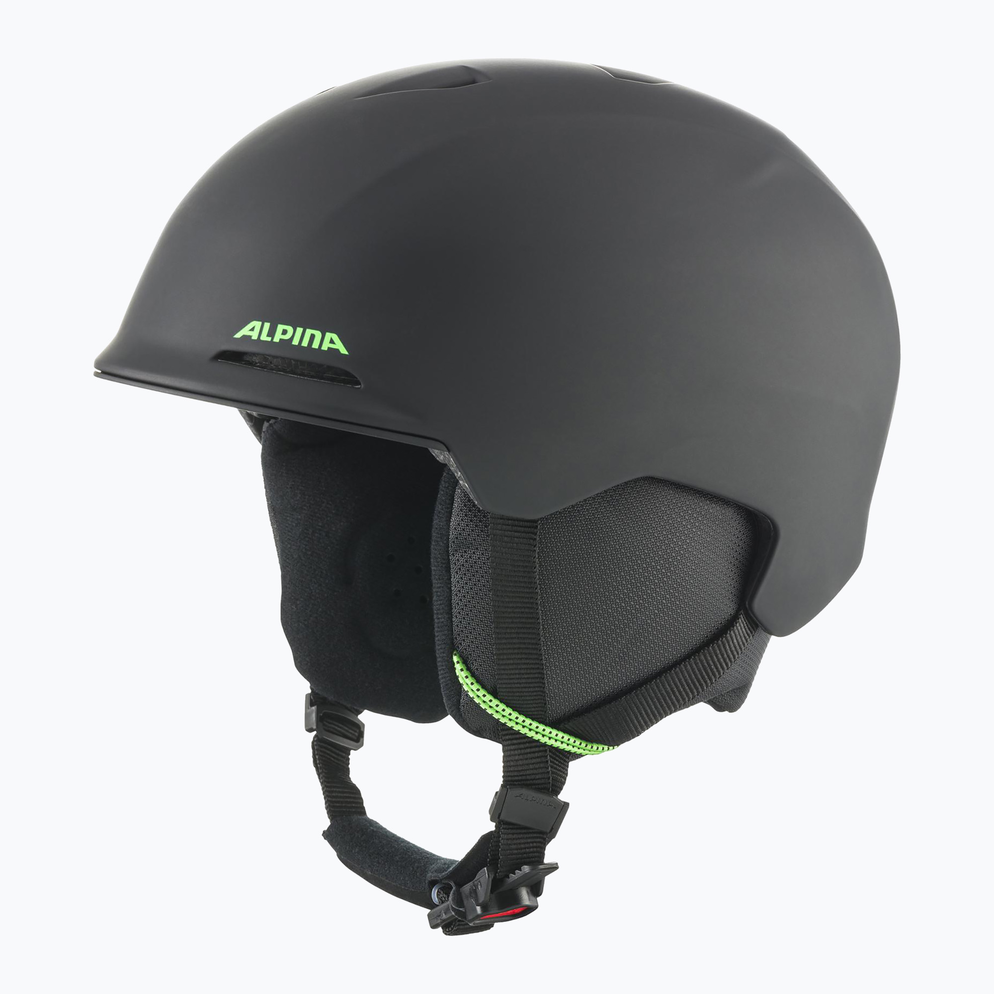 Cască de schi pentru copii Alpina Brix black/ neon matt (Brix Jr A9254237)