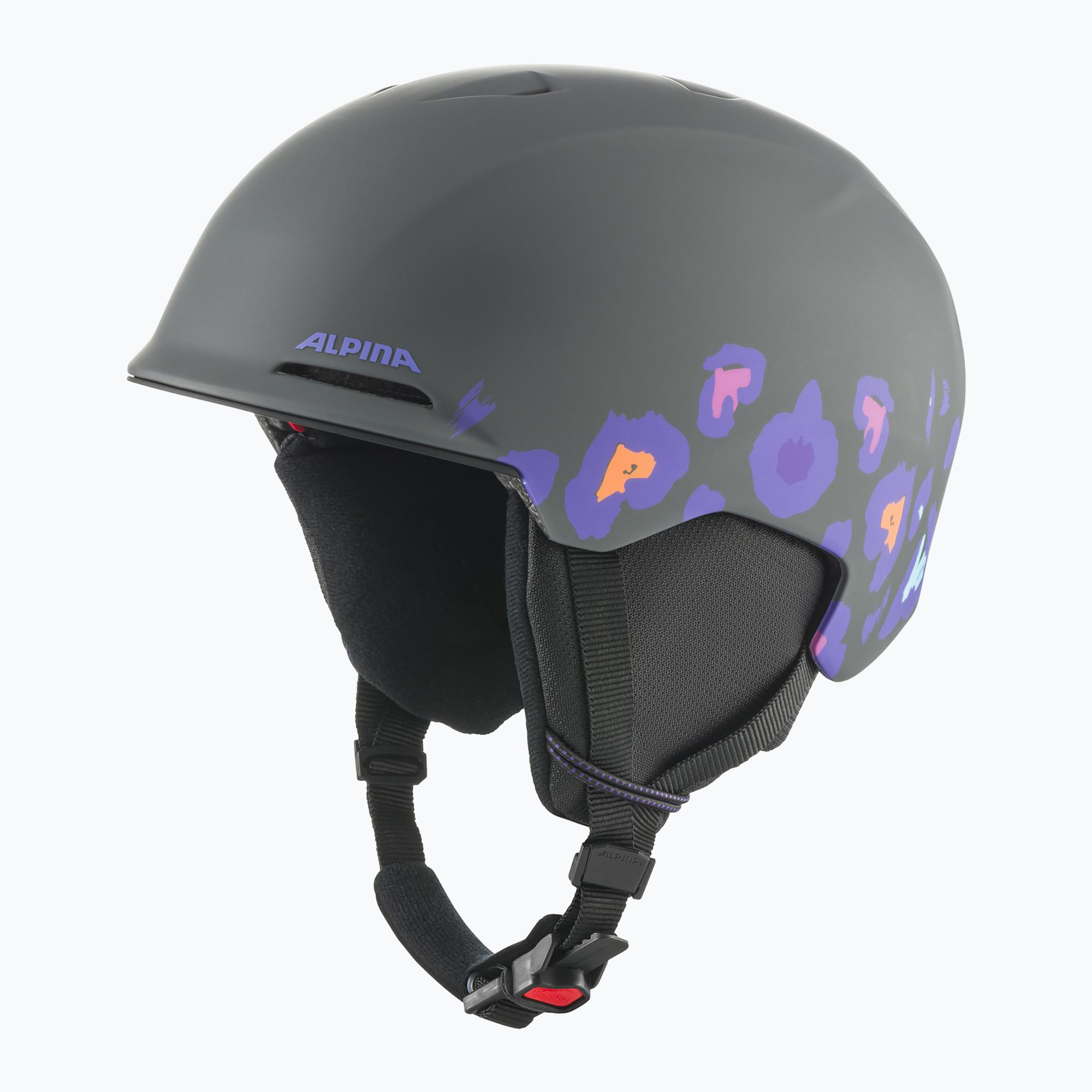Cască de schi pentru copii  Alpina Brix midnight/ grey leo matt (Brix Jr A9254236)
