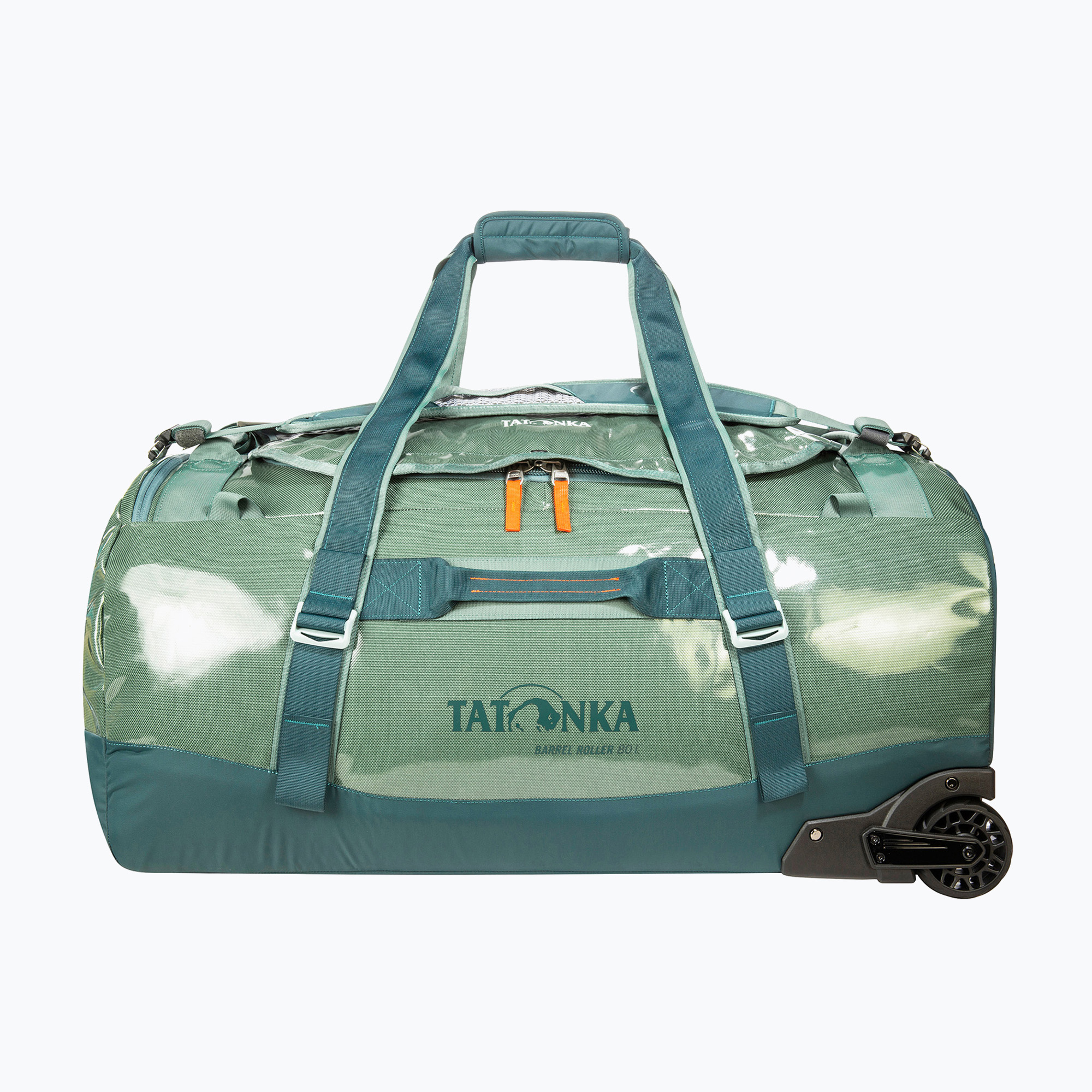 Geantă pe roți Tatonka Barrel Roller 80 l sage green (Barrel Roller 80 1957.286)