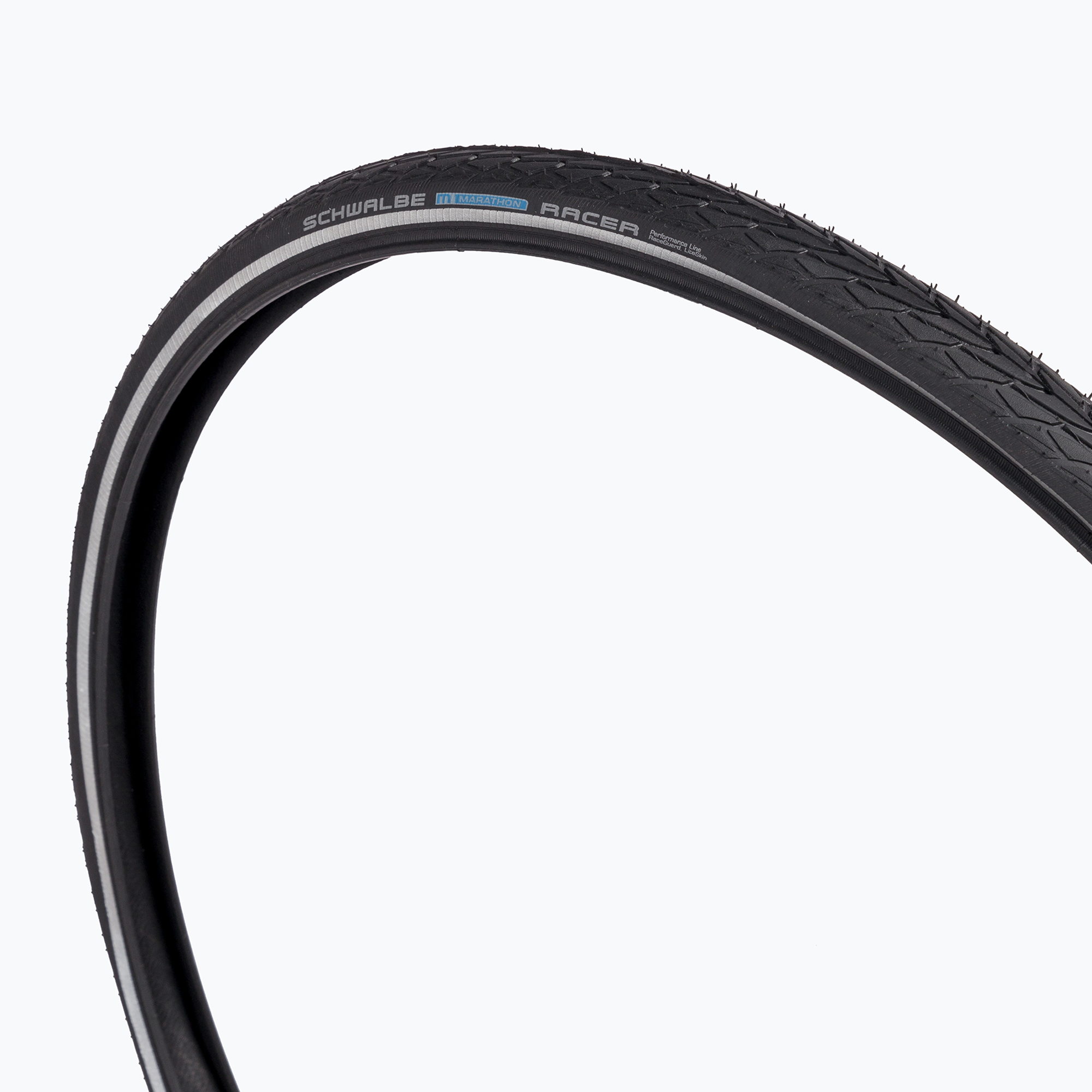 SCHWALBEMarathon Racer Race Guard Addix sârmă neagră reflexie anvelopă de bicicletă