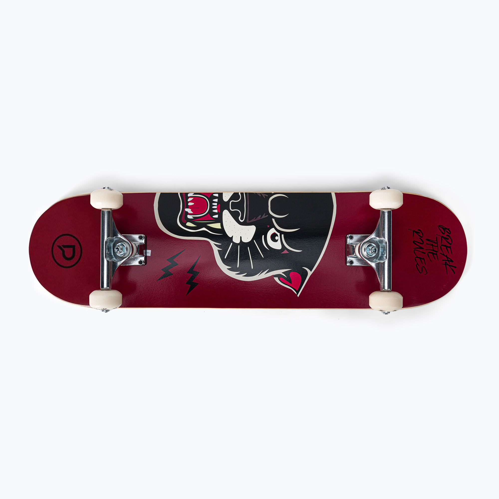 Skateboard clasic Playlife Black Panther maroon 880308