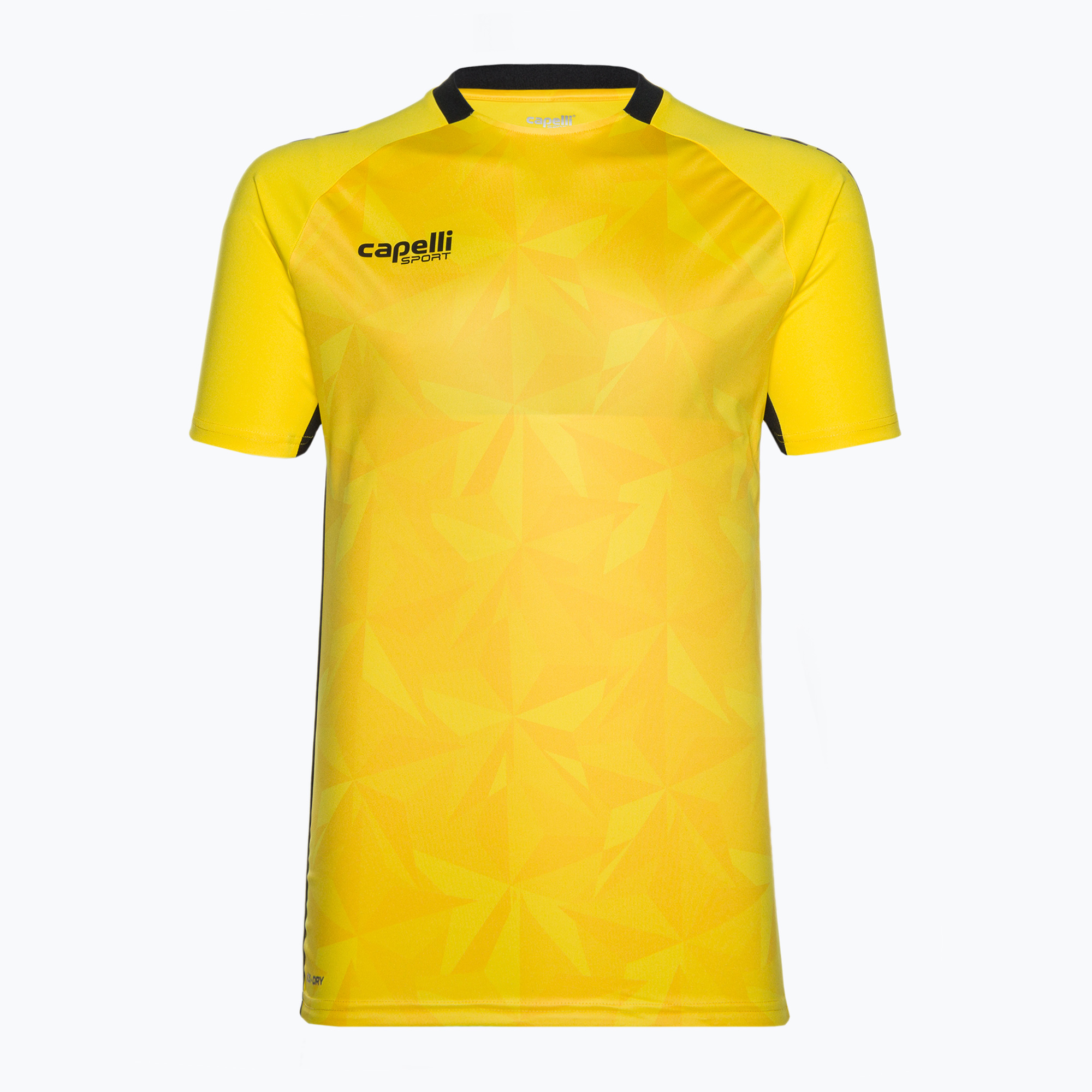 Tricou de fotbal pentru bărbați Capelli Pitch Star Goalkeeper team galben/negru pentru bărbați (Pitch Star Goalkeeper AGA-6531)