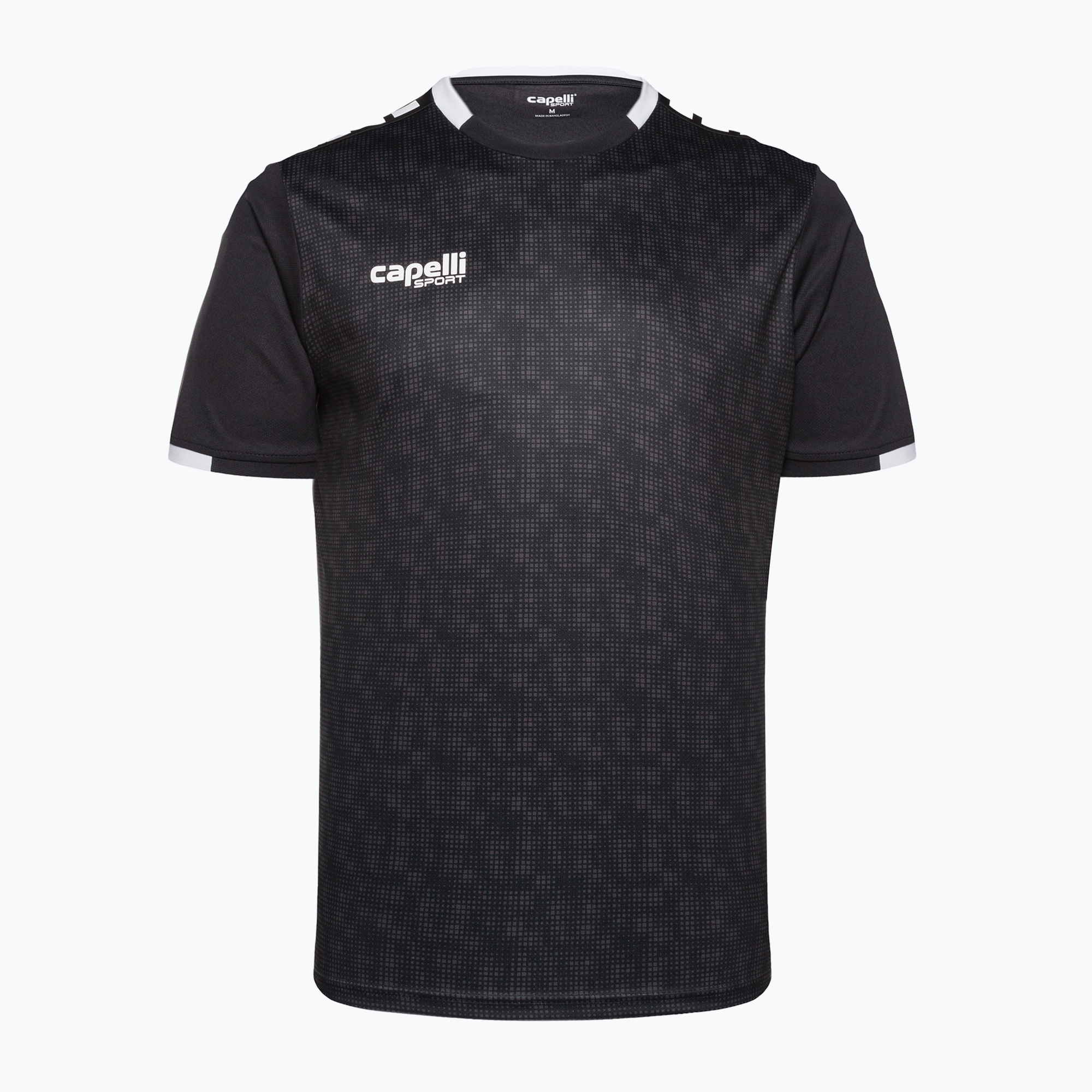 Tricou de fotbal Capelli Cs III Block alb/negru pentru bărbați Capelli Cs III Block alb/negru (Cs III Block AGA-6592)