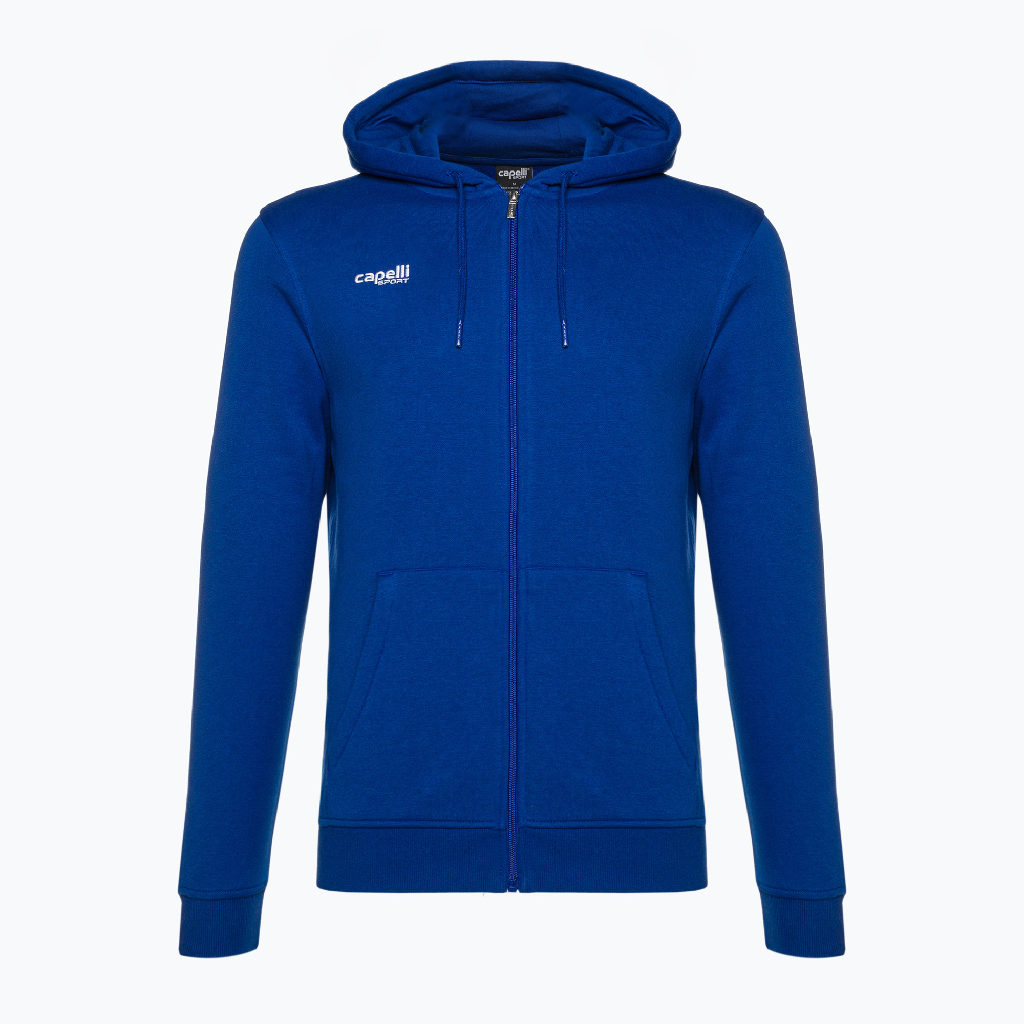 Bărbați Capelli Basics Adult Zip Hoodie fotbal Hoodie bluză de fotbal albastru regal (Basics Adult Zip Hoodie AGA-2087X)