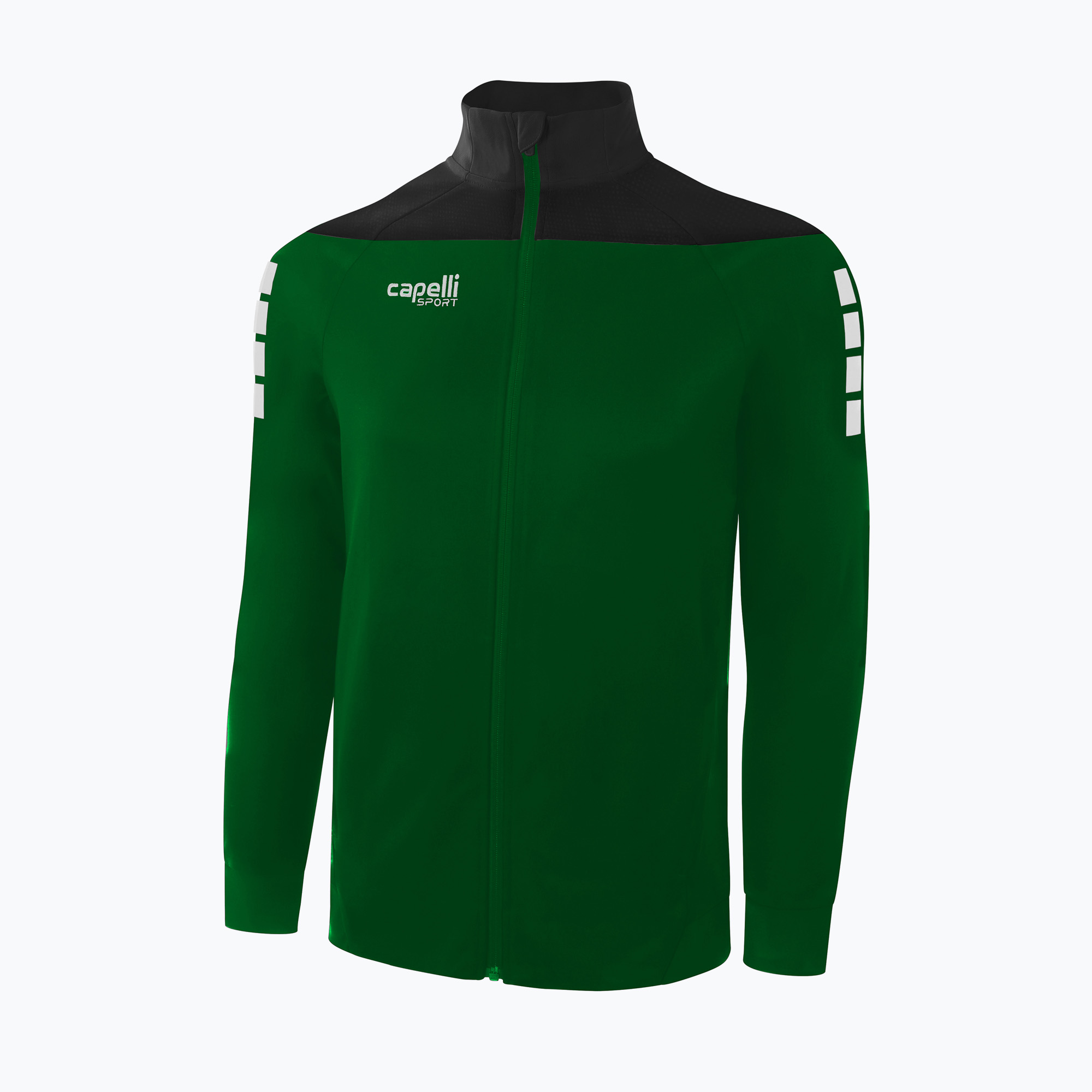 Hanorac de fotbal pentru bărbați Capelli Tribeca Adult Training verde/negru pentru bărbați (Tribeca Adult Training AGA-3845-203)