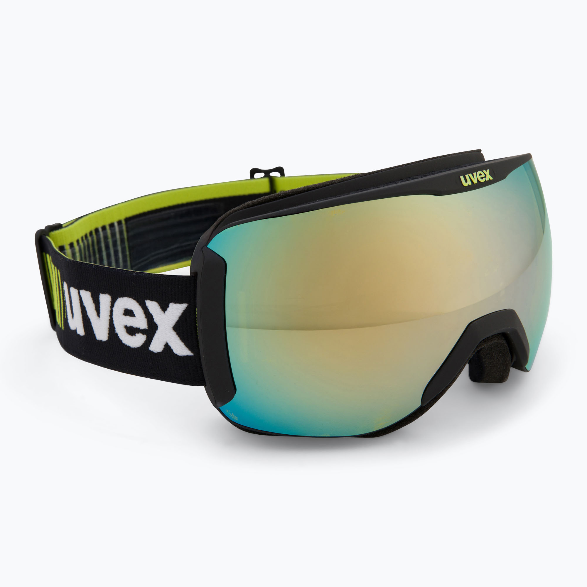 Ochelari de schi  UVEX Downhill 2100 CV Race black matt/mirror gold clear (Downhill 2100 CV Race 55/0/392/2530)