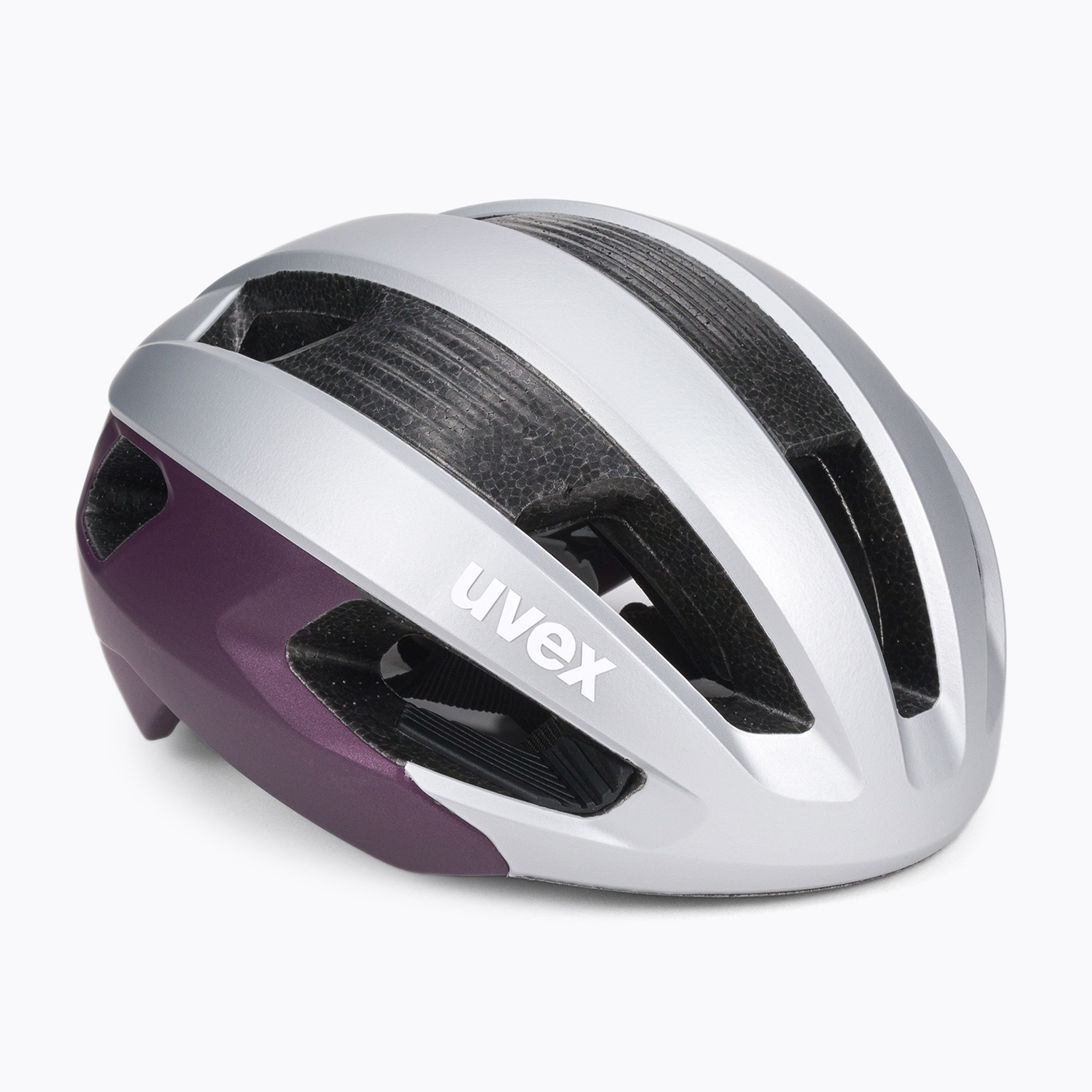 Cască de bicicletă pentru femei UVEX Rise CC argintiu S4100340215 (Rise CC WE 41/0/034/02/15)