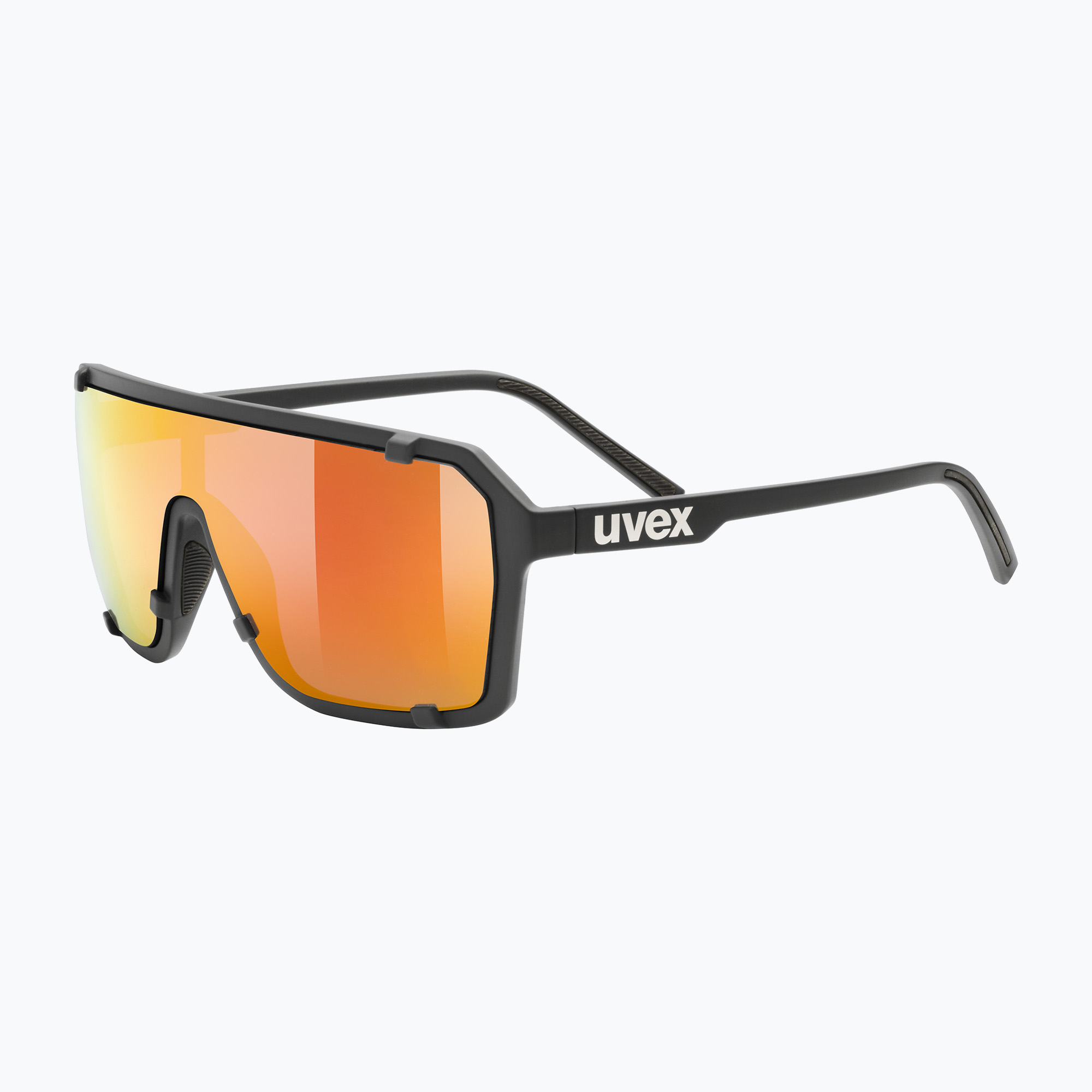 Ochelari de soare UVEX Esntl Epic black matt/mirror red (Esntl Epic 53/3/061/2216)