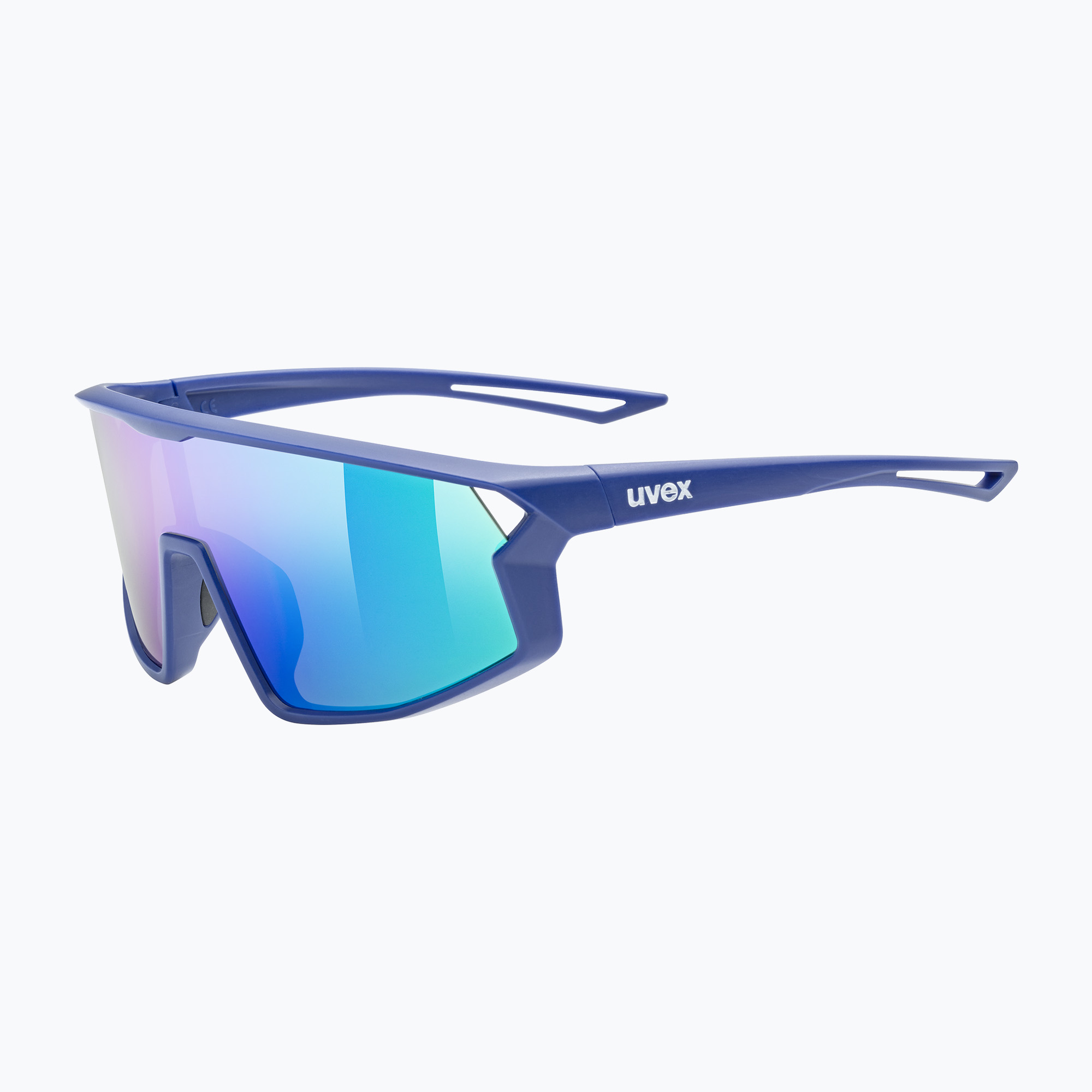Ochelari de soare pentru copii UVEX Skyryse Jr blue matt/mirror green