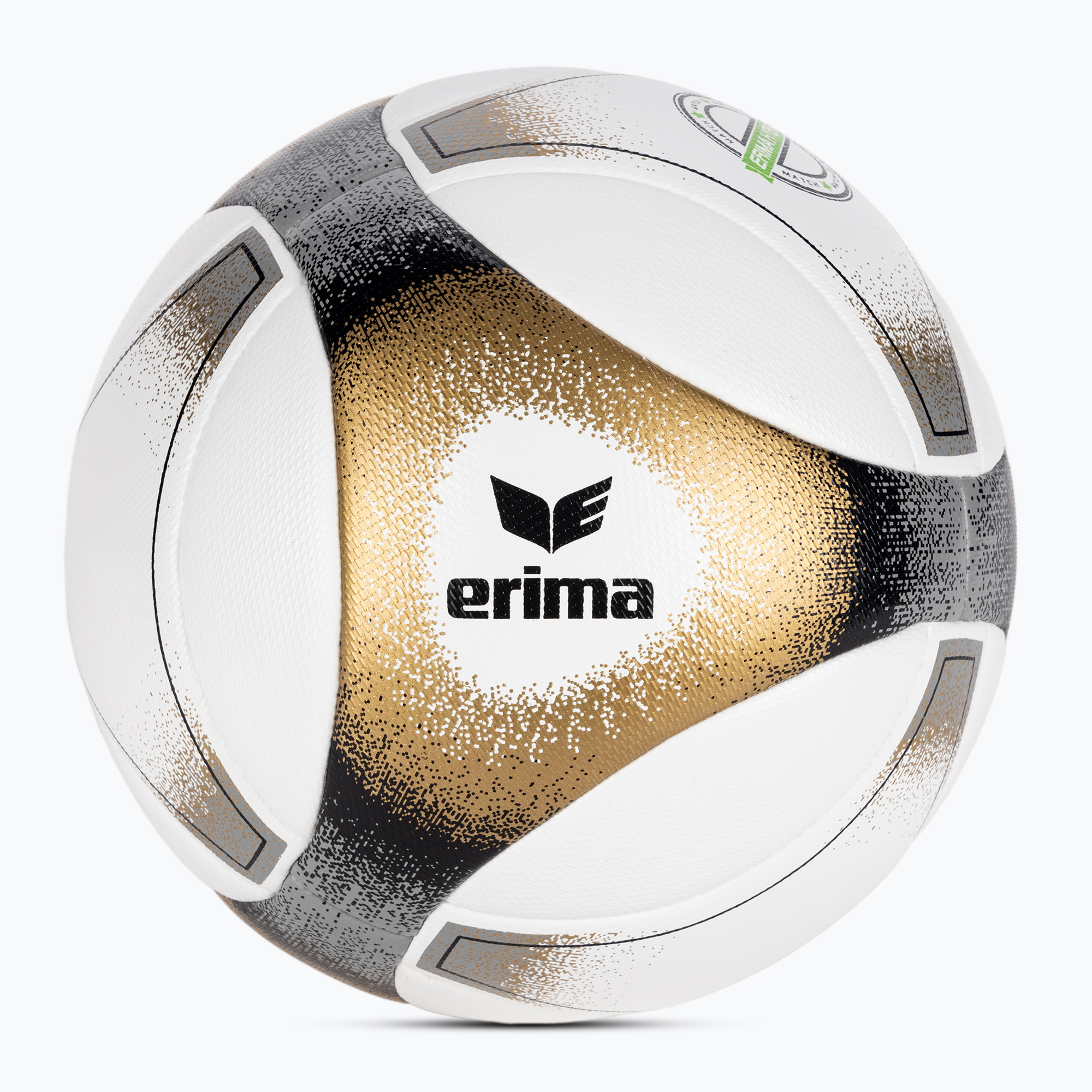 Minge de fotbal ERIMA Hybrid Match black/gold mărimea 5 (Hybrid Match 7191901)