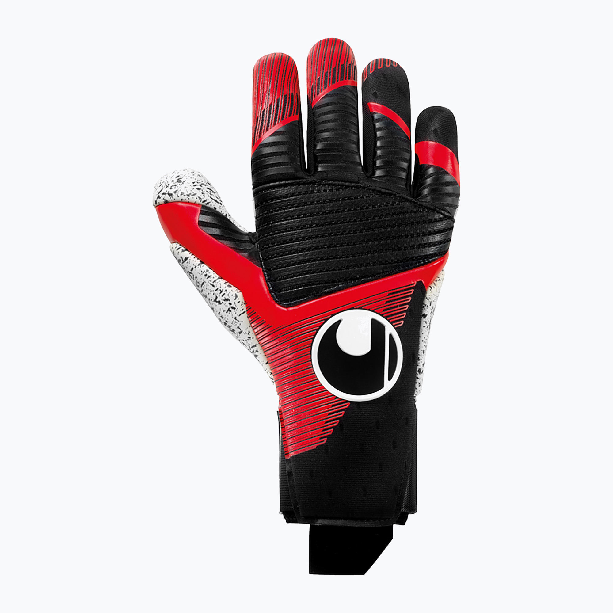 Uhlsport Powerline Powerline Supergrip  Reflex mănuși de portar negru/roșu/alb