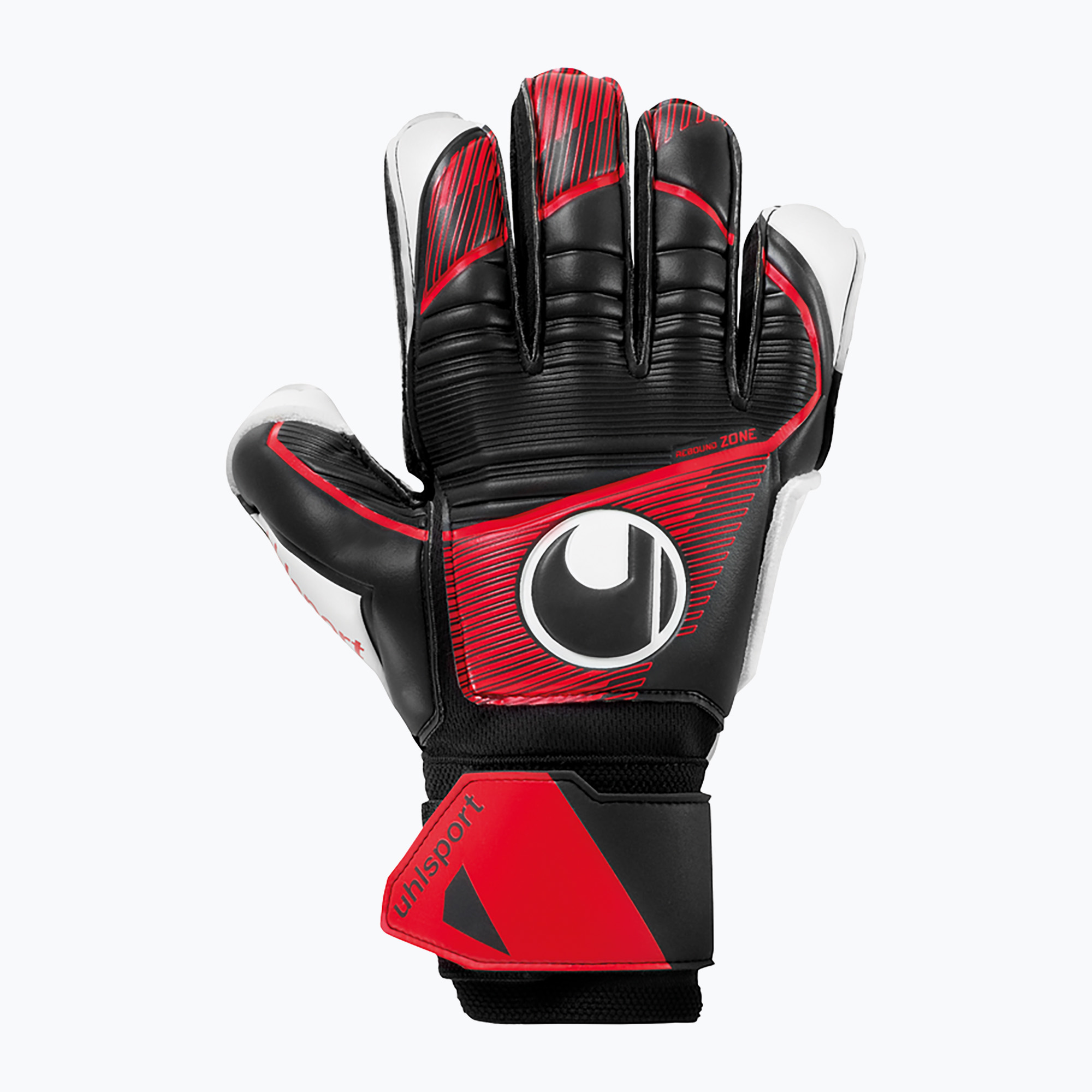 Uhlsport Powerline Powerline Soft Flex Frame mănuși de portar negru/roșu/alb