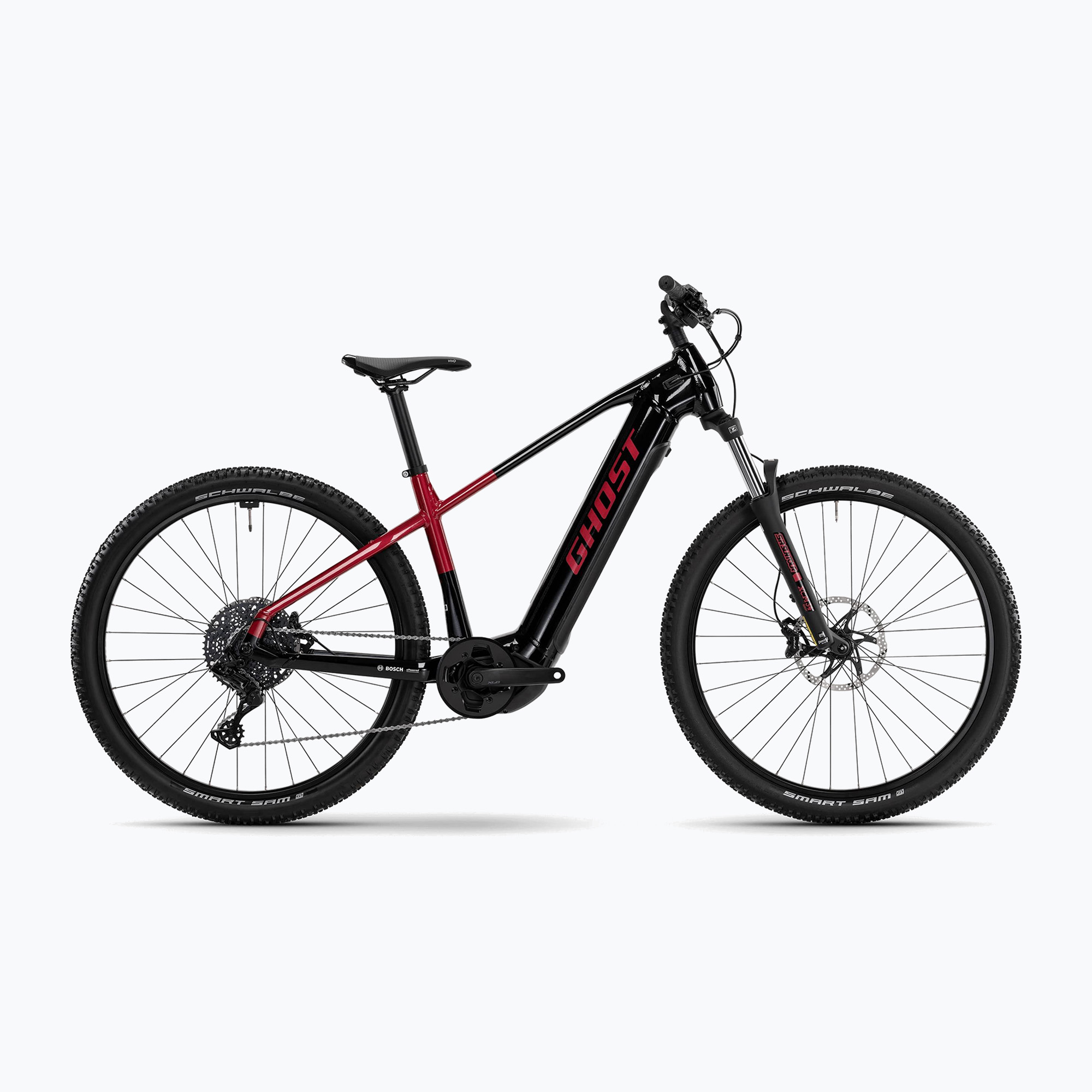 Ghost E-Teru Universal Universal High 625Wh negru / rugină metalică roșie lucioasă biciclete electrice lucioase (E-Teru Universal High 24ET1004)