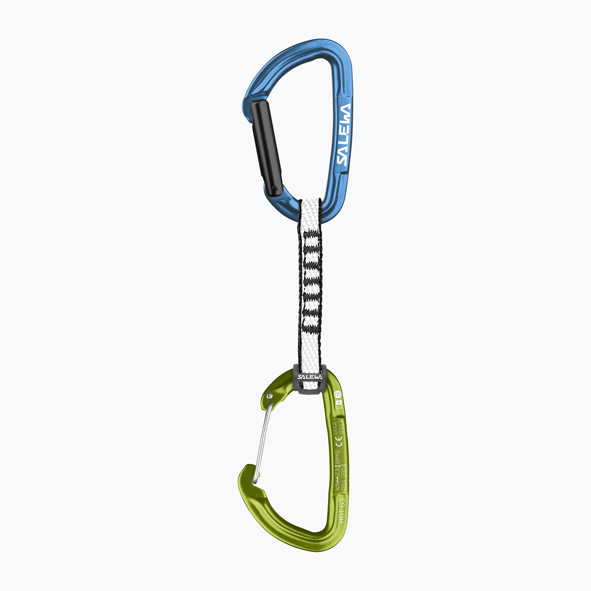 Buclă echipadă de cățărare Salewa Expr Set Dyn Hot G3 Str/Wire blue/fluo green