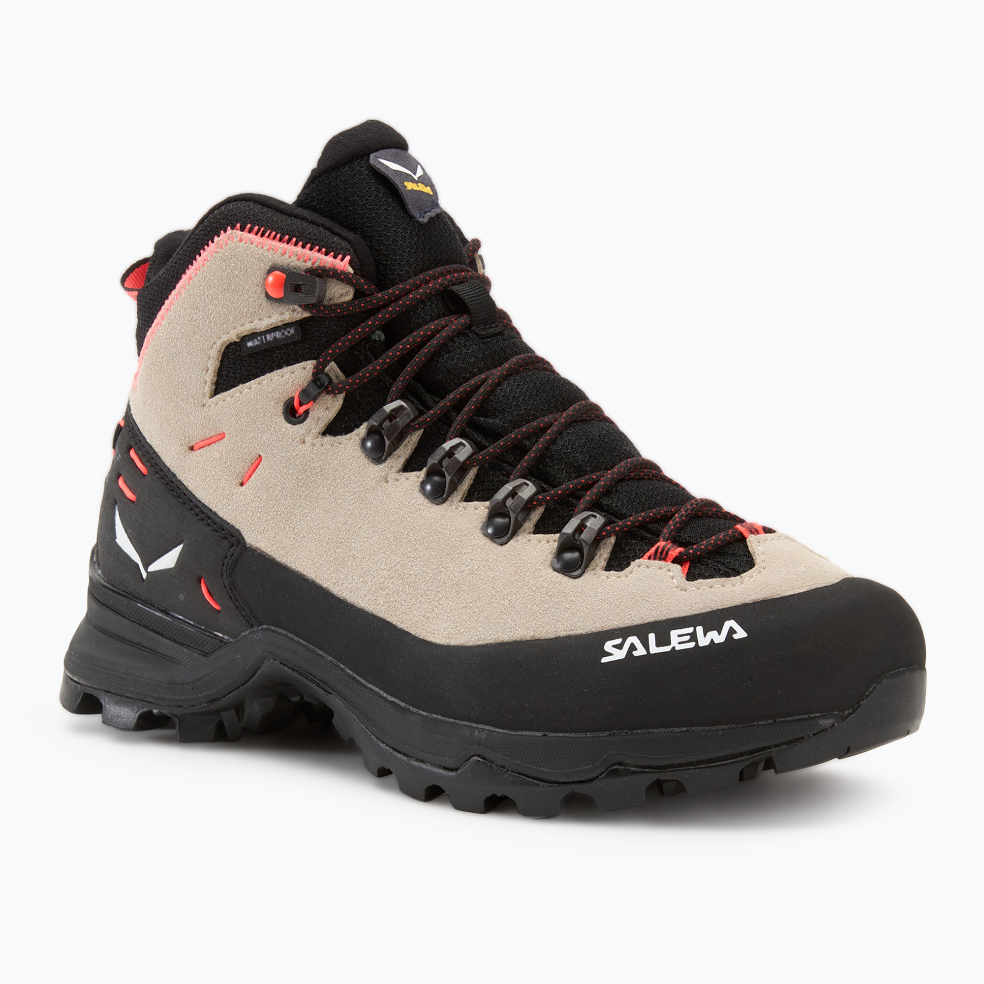 Încălțăminte de trekking pentru femei Salewa Alp Mate Winter Mid PTX oatmeal/ black