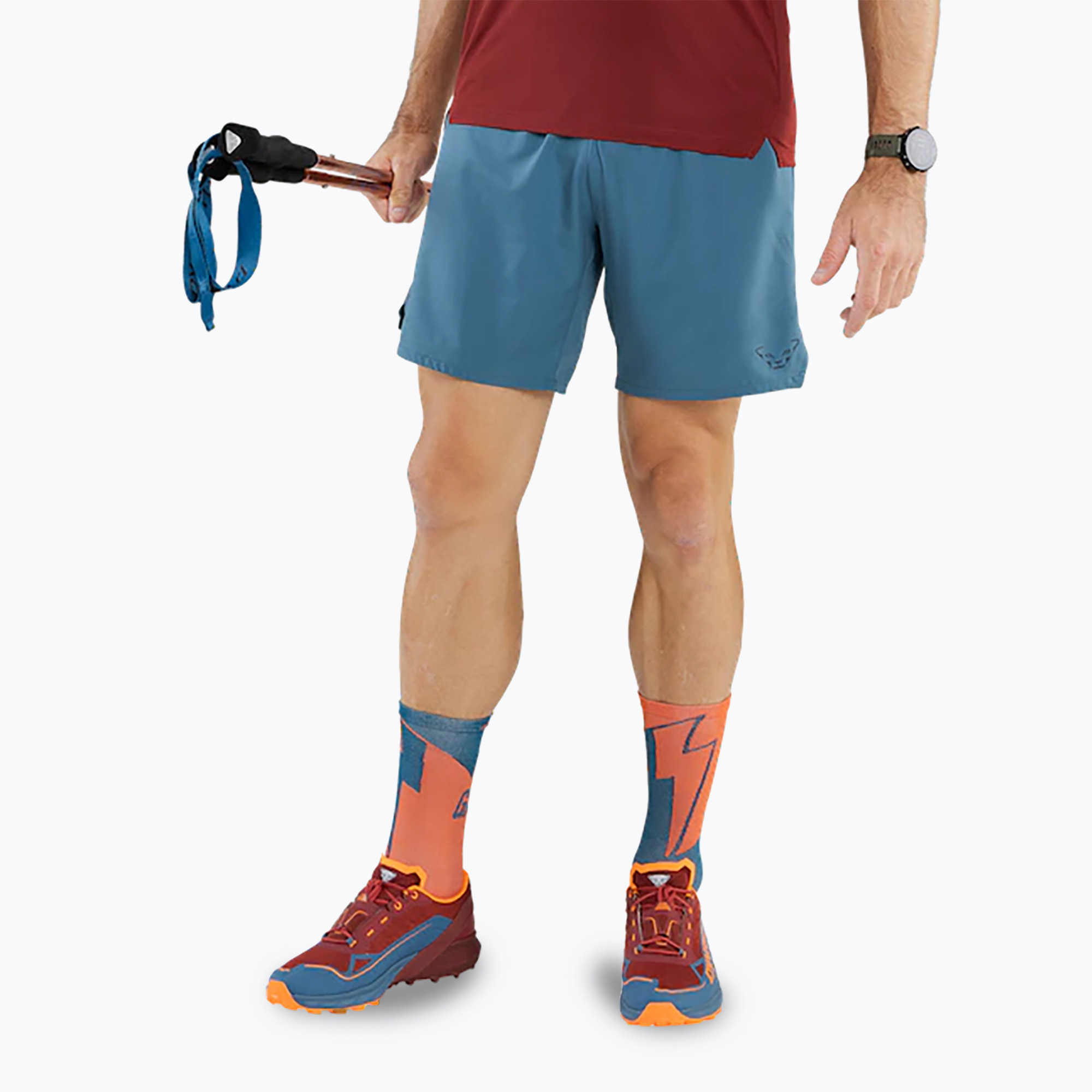 Pantaloni scurți de alergare pentru bărbați DYNAFIT Alpine Pro 2/1 mallard blue