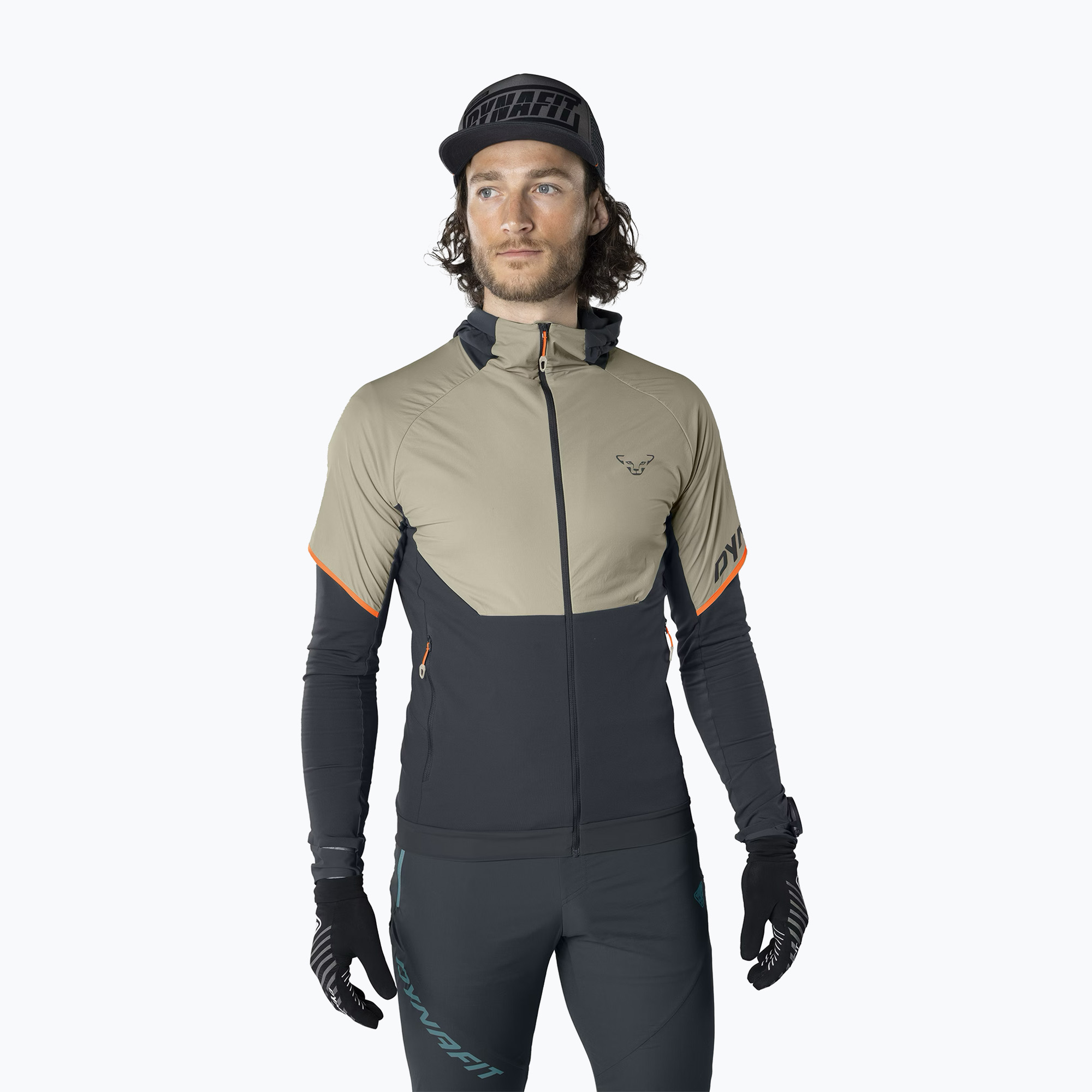 Jachetă de alergare pentru bărbați DYNAFIT Alpine Hybrid rock khaki (Alpine Hybrid 08-0000071604)