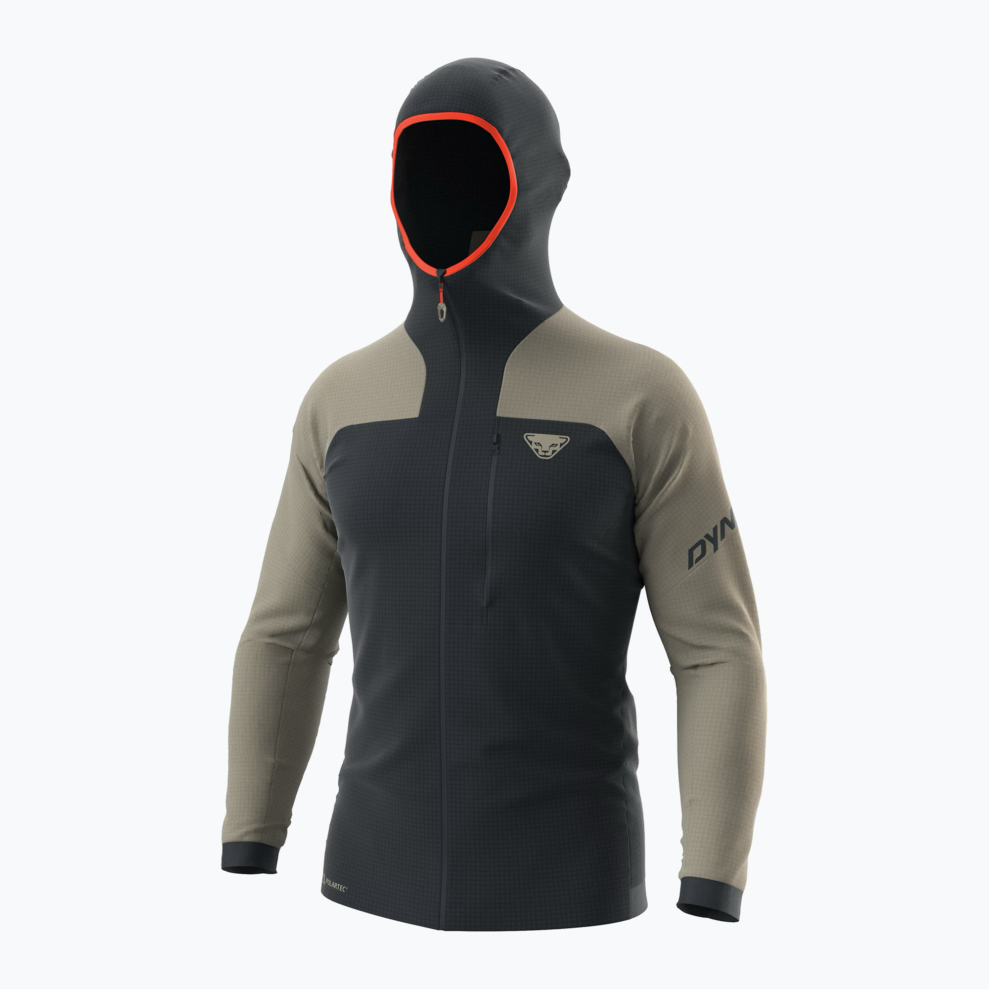 Bluză de schi pentru bărbați DYNAFIT Speed Polartec Hooded rock khaki