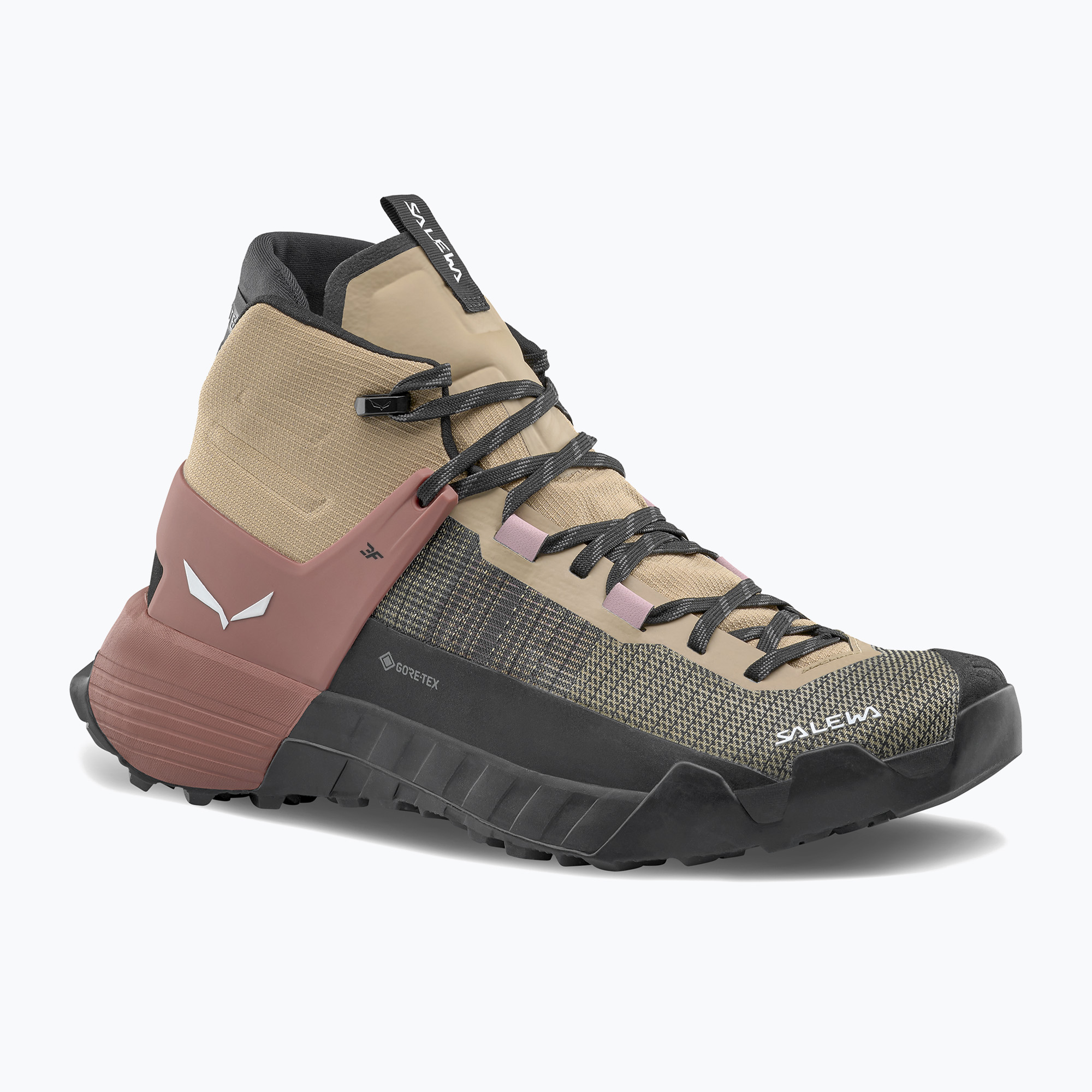 Pantofi de abordare Salewa Wildfire Nxt Mid GTX Quicksand / etruscan red pentru bărbați (Wildfire Nxt Mid GTX 00-0000061454)
