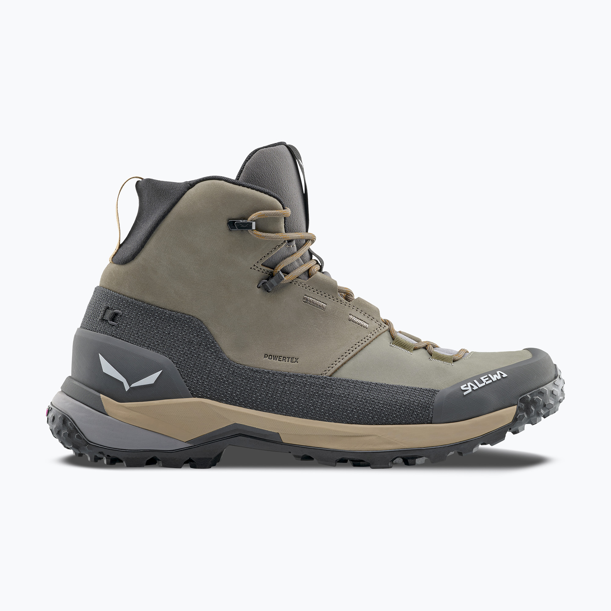 Salewa cizme de trekking pentru bărbați Puez Leather Mid Ptx bungee cord / onyx (Puez Leather Mid Ptx 00-0000061459)