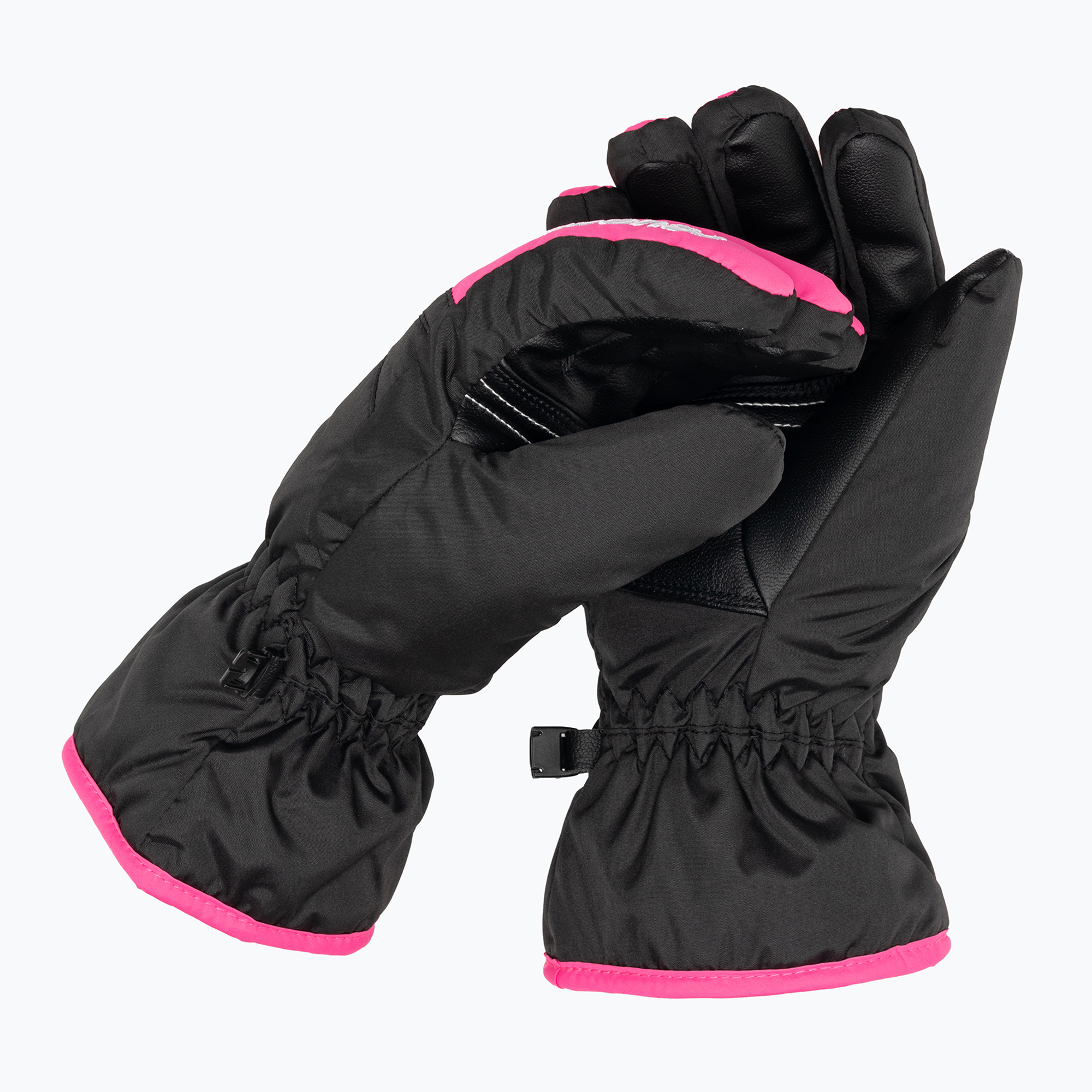 Mănuși de schi pentru copii Reusch Alan black/pink glo