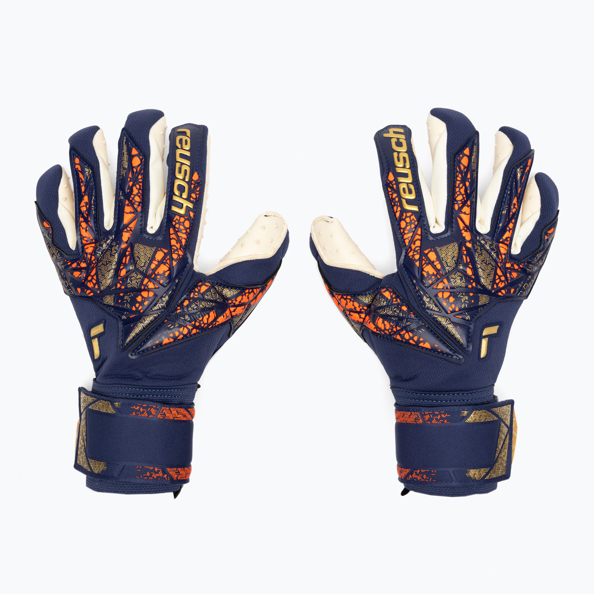 Mănuși de portar Reusch Attrakt SpeedBump premium blue/gold