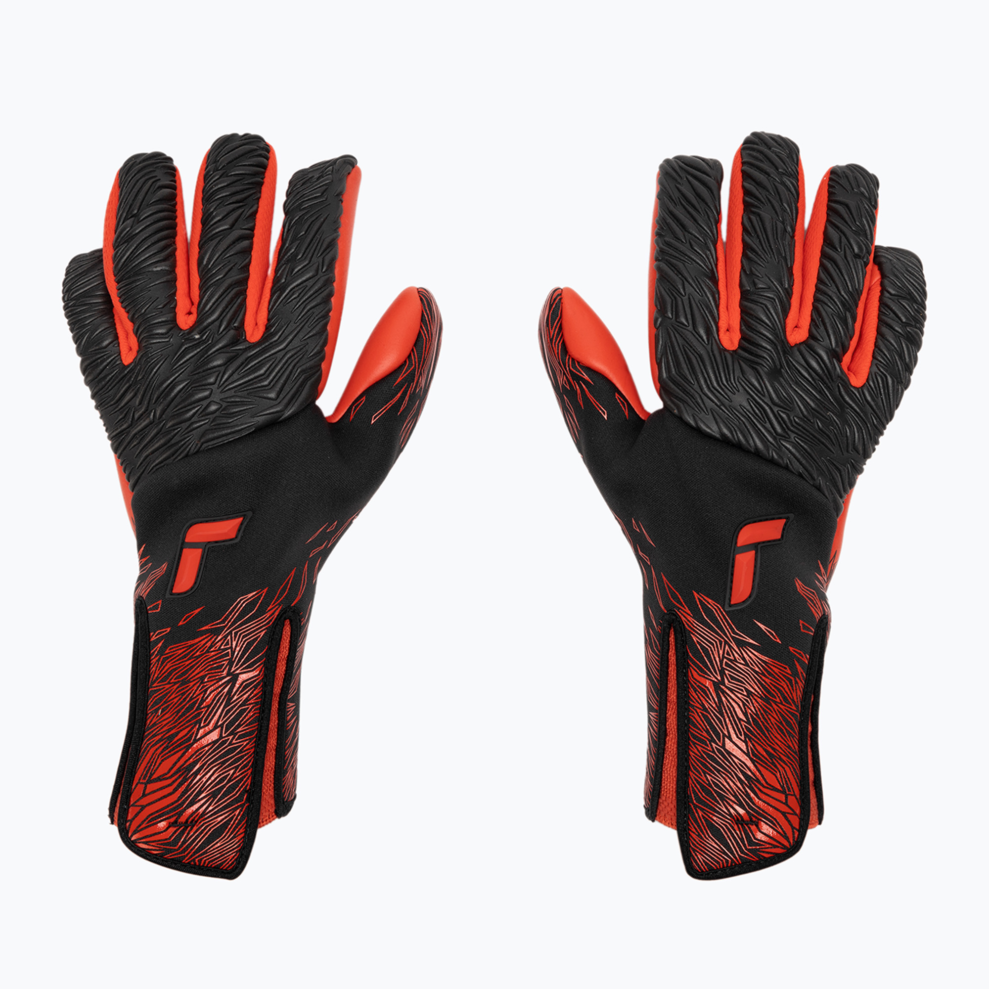 Mănuși de portar Reusch Venomous Gold X black/fiery red