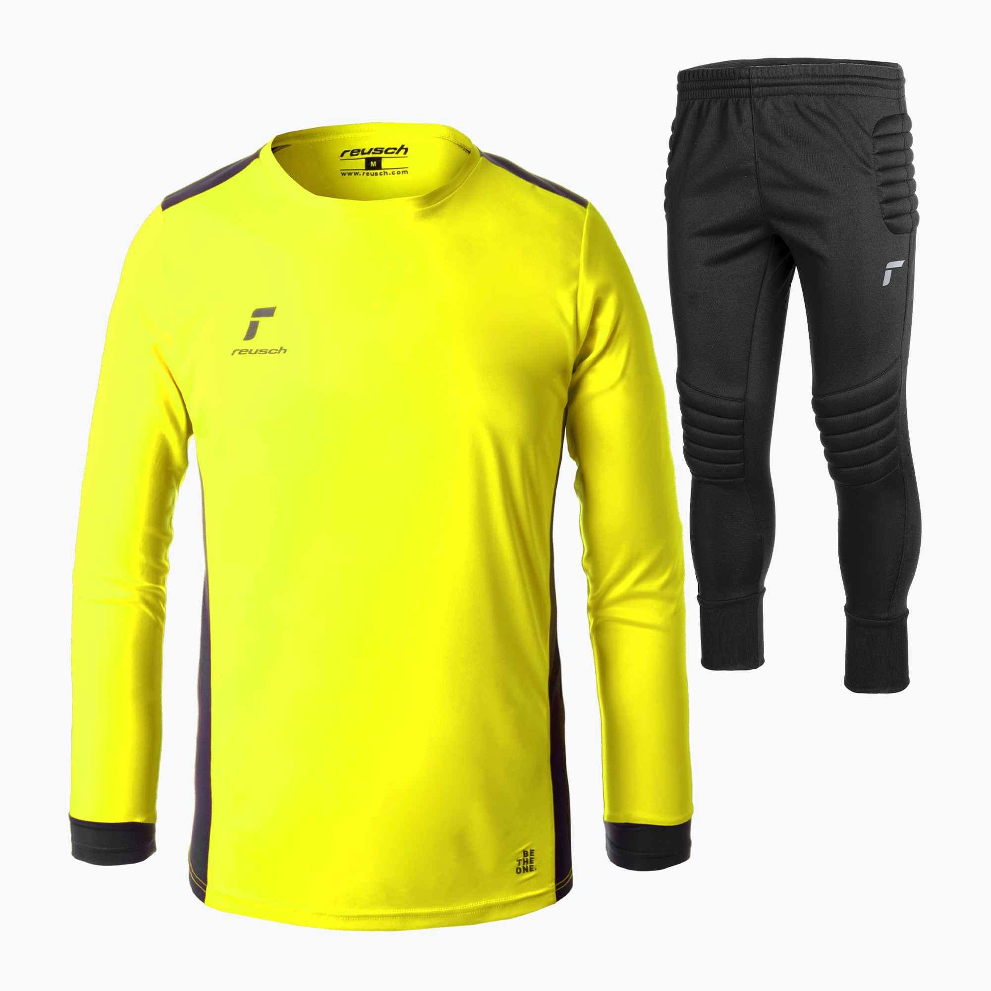 Set de portar pentru copii Reusch Match Set Junior safety yellow/black (Match Set Junior 5540200-2700)