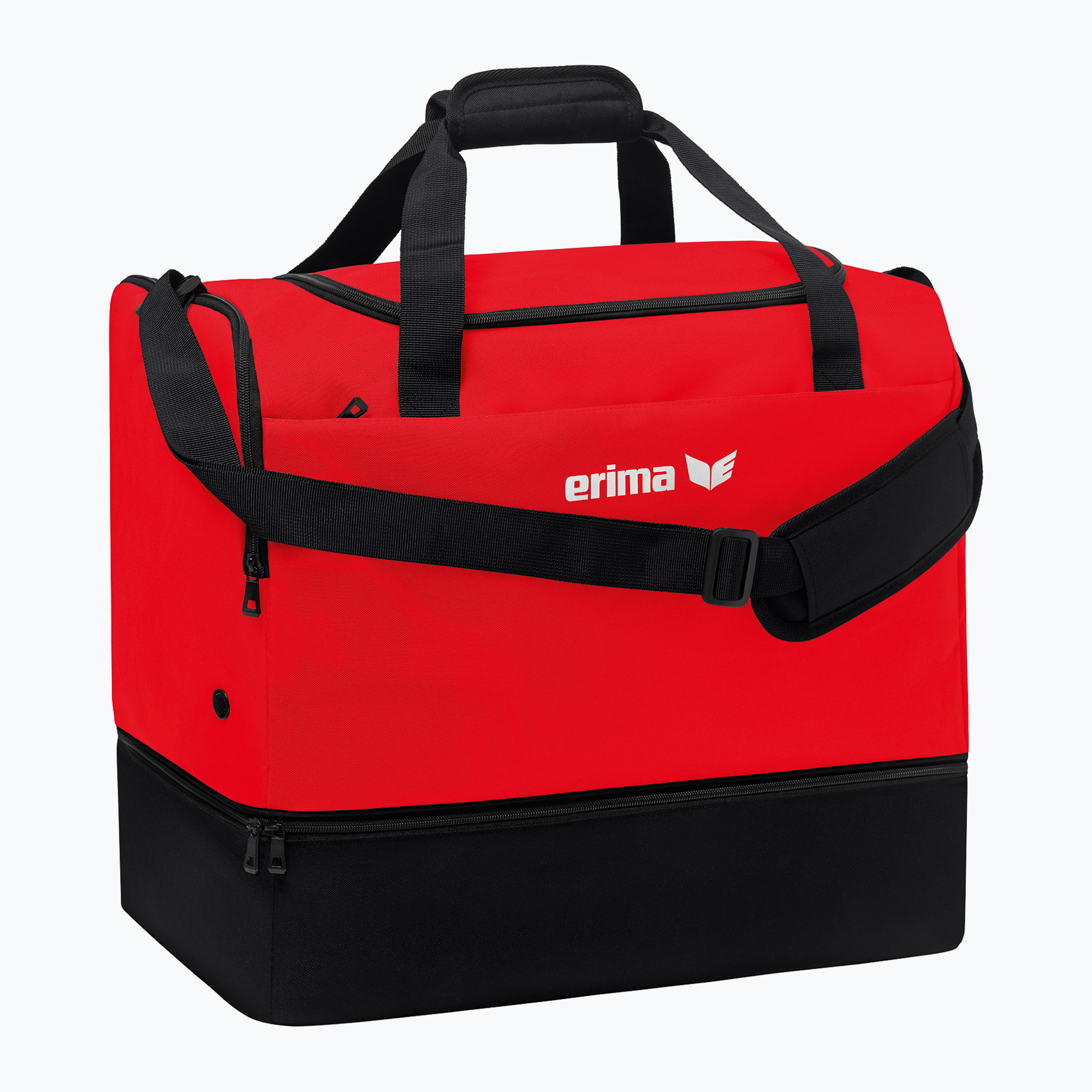 Geantă de antrenament ERIMA Team Sports Bag With Bottom Compartment 65 l red
