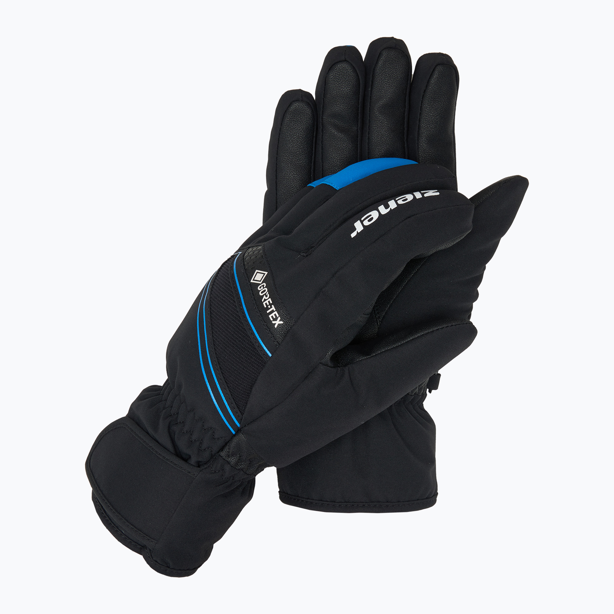 Mănuși de schi pentru bărbați  ZIENER Gunar Gtx alpine black/persian blue (Gunar Gtx 801083.12798)