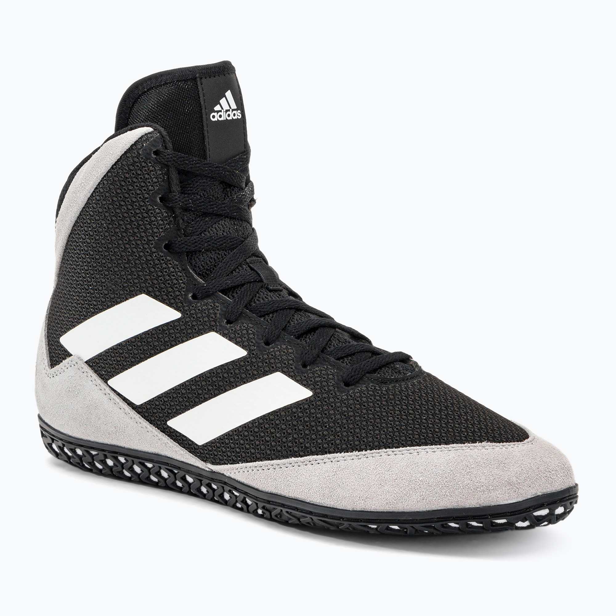 adidas Mat Wizard 5 pantofi de box negru și alb FZ5381