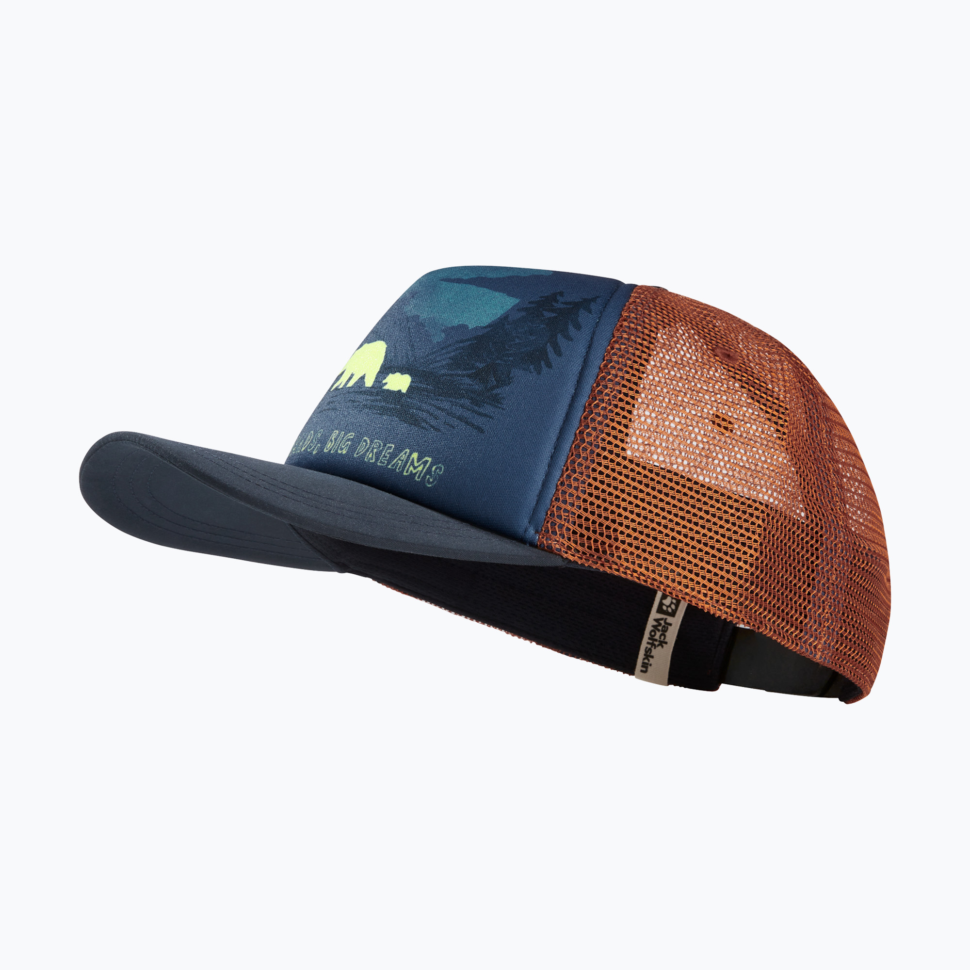 Șapcă pentru copii Jack Wolfskin Animal Mesh print evening sky (Animal Mesh 1908565_T0220)