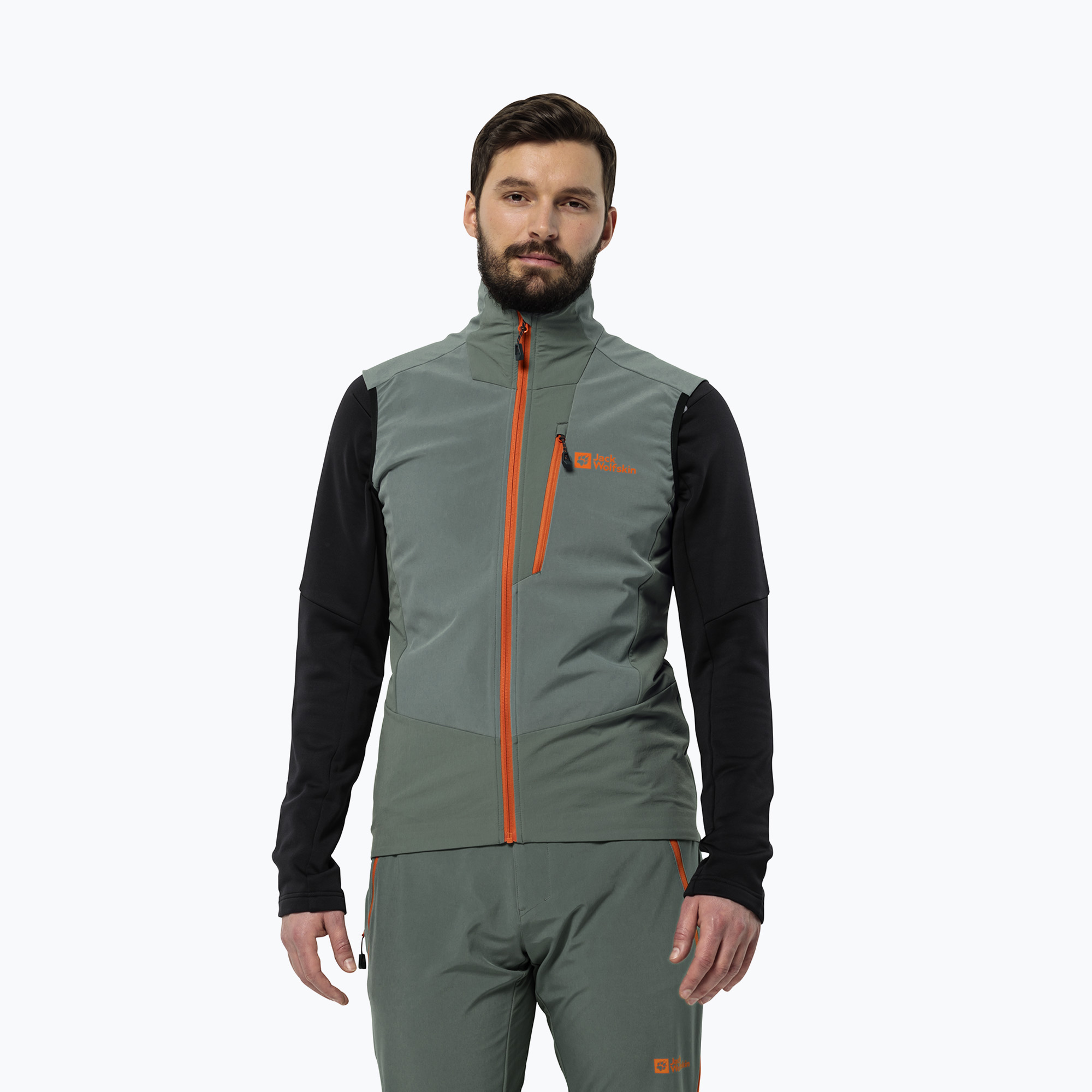 Jack Wolfskin bărbați de drumeție fără mâneci Alpspitze gard viu verde (Alpspitze 1307741_4311_004)