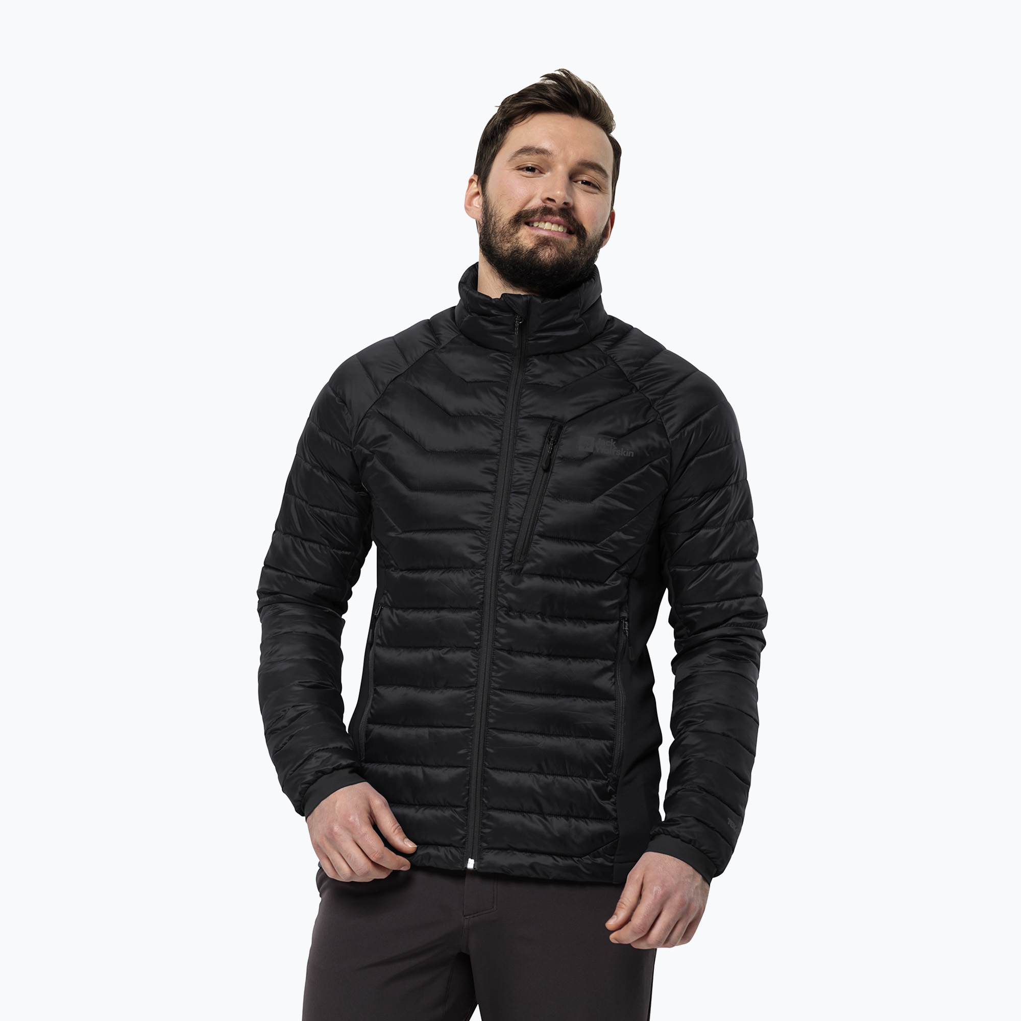 Jack Wolfskin Routeburn Pro Ins jachetă de bărbați în jos negru