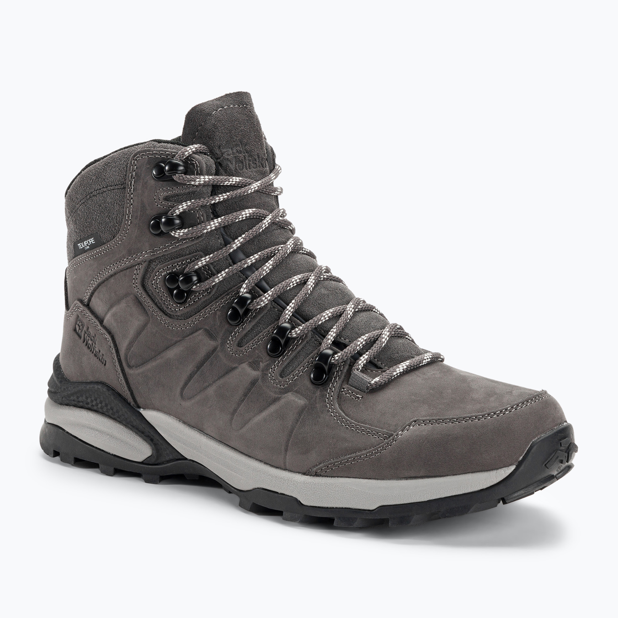 Jack Wolfskin Refugio Prime Texapore Mid pentru bărbați, cizme de trekking gri ardezie (Refugio Prime Texapore Mid 4059691_6046)