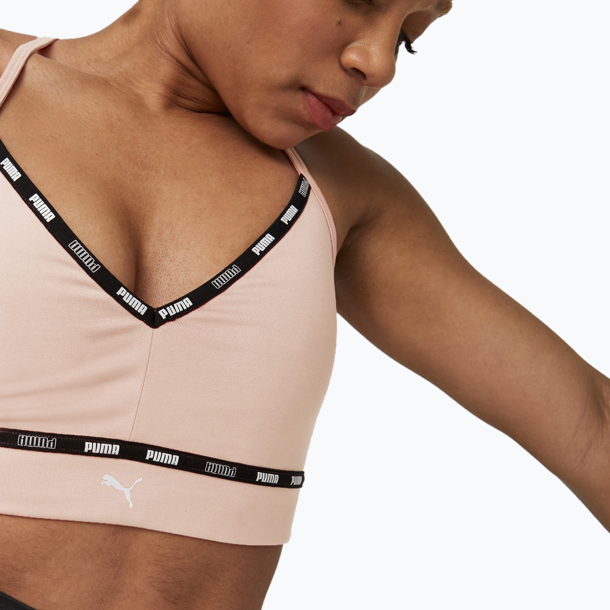 PUMA Low Impact Puma Strong Sutien de fitness cu bretele roz 522225 66 (Low Impact Puma Strong Strappy 522225 66)