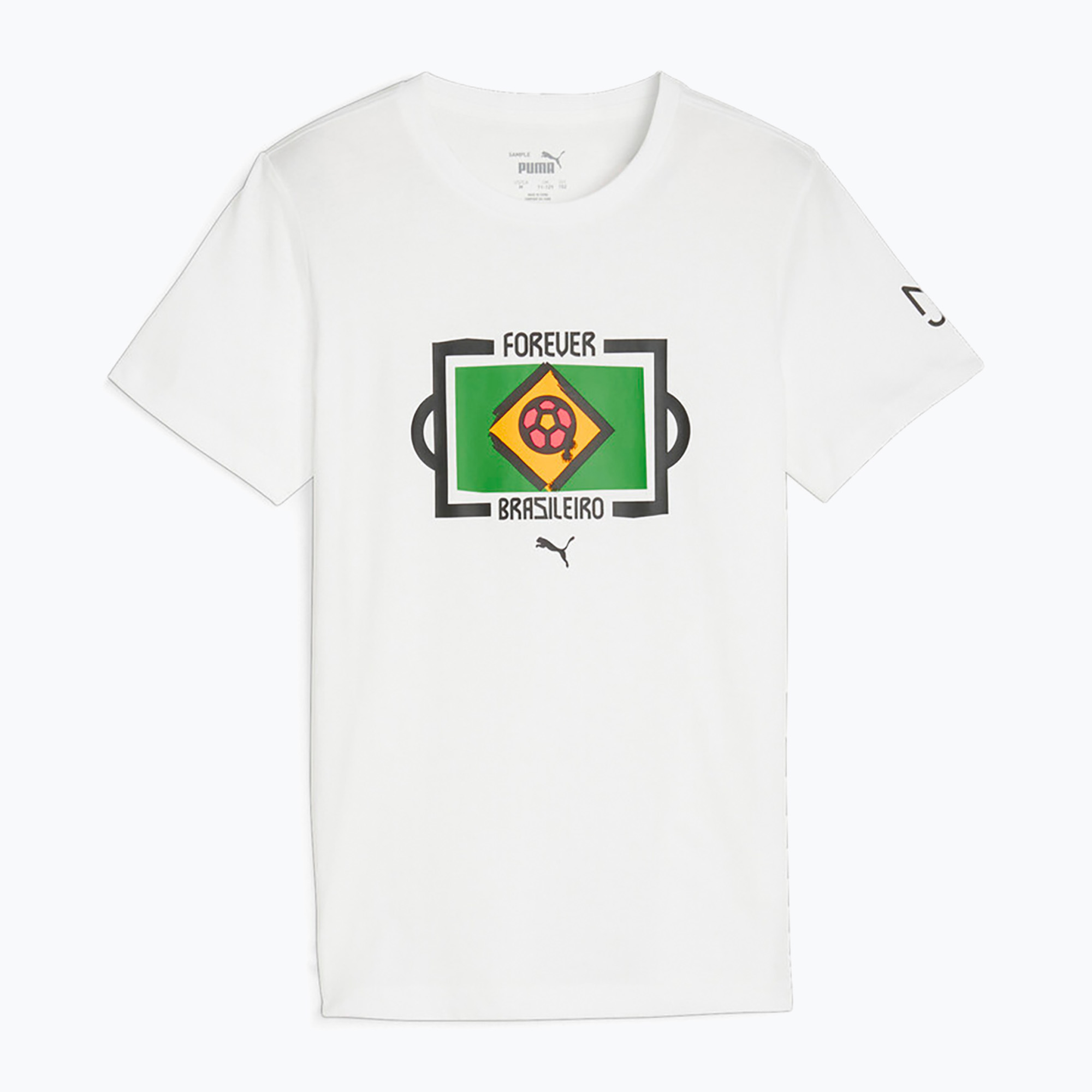 Tricou de fotbal pentru copii PUMA Neymar Jr Tee puma white (Neymar Jr Tee 659221 01)