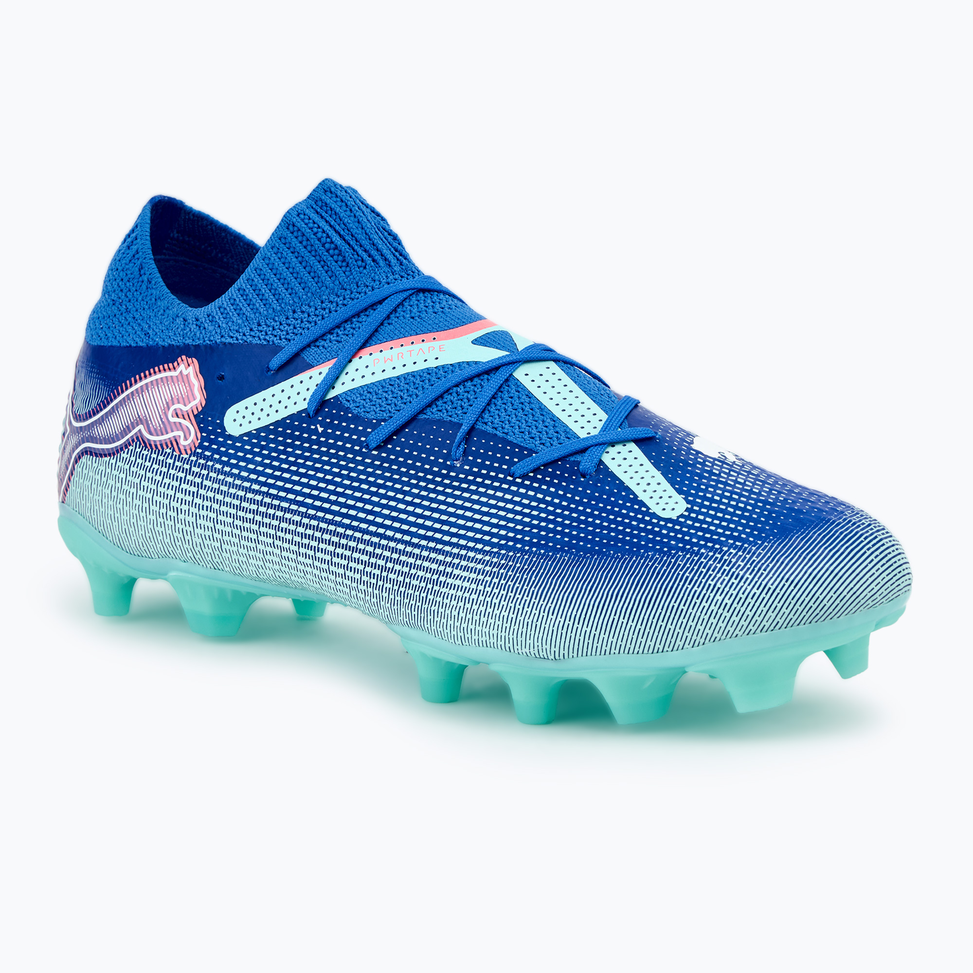 Încălțăminte de fotbal pentru bărbați  PUMA Future 7 Pro FG/AG bluemazing/puma white/electric peppermint (Future 7 Pro FG/AG 107924 01)