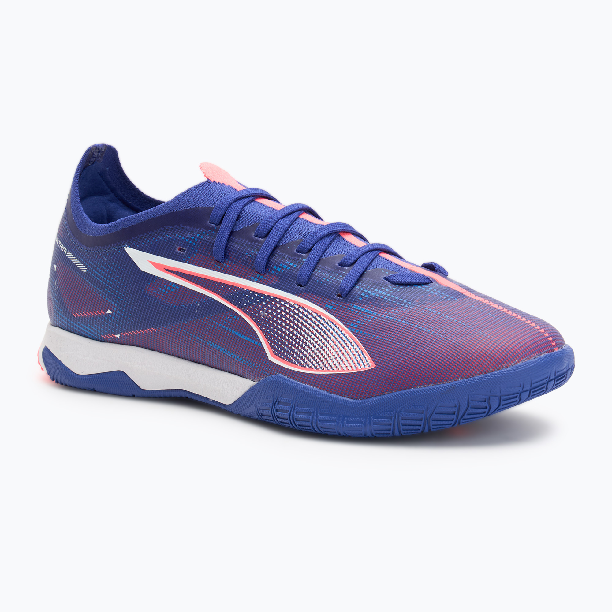 Ghete de fotbal PUMA Ultra 5 Match IT lapis lazuli/puma alb/sunset glow (Ultra 5 Match It 107895 01)