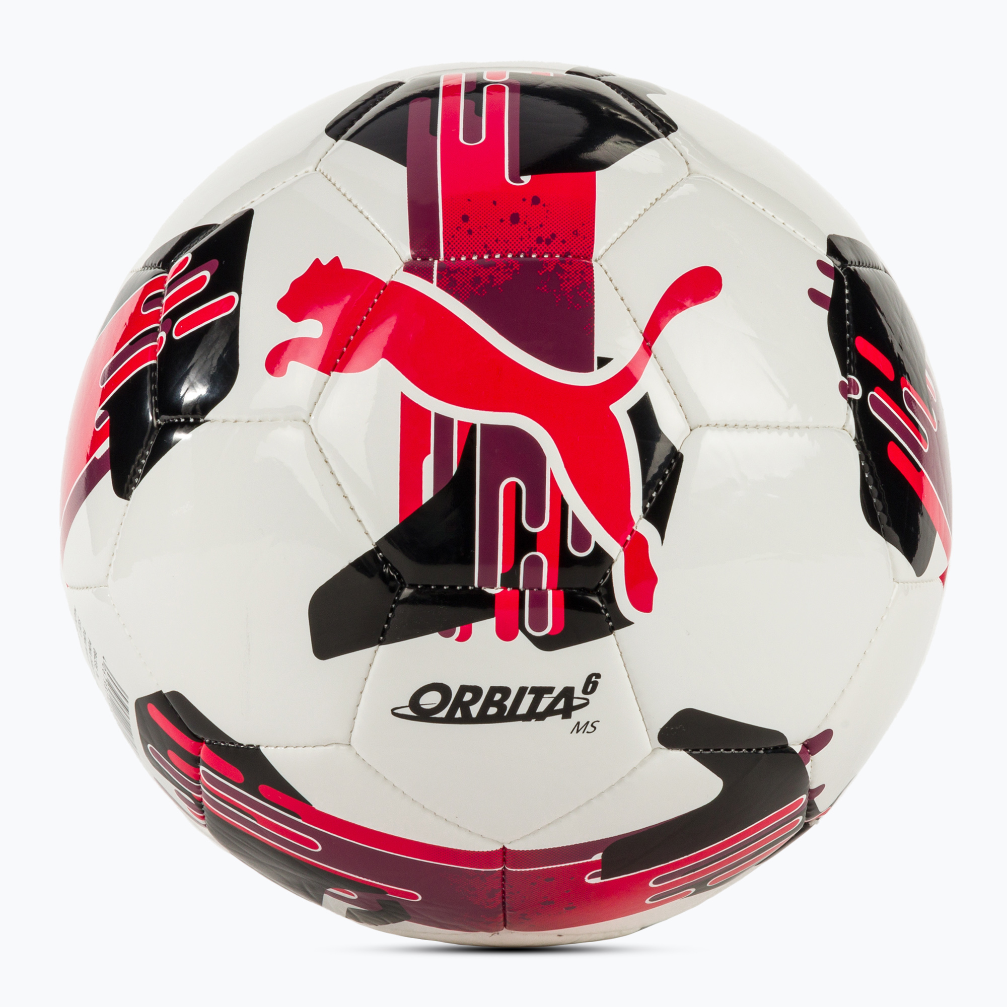 Minge de fotbal PUMA Orbita 6 MS puma white/puma red mărimea 3 (Orbita 6 MS 084335 04)