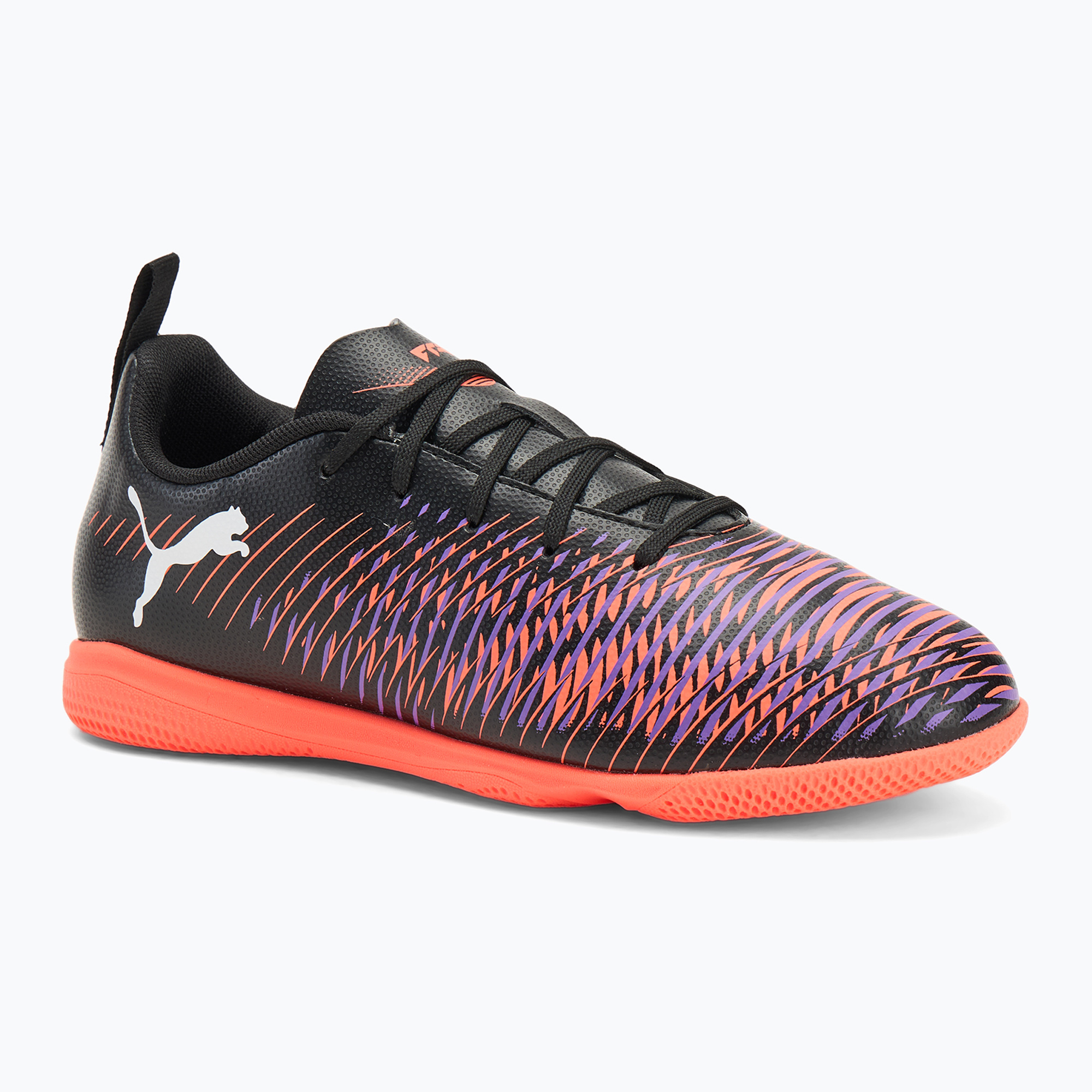 Încălțăminte de fotbal pentru copii  PUMA Future 8 Play It puma black/ puma white/ glowing red (Future 8 Play It Jr 108397)
