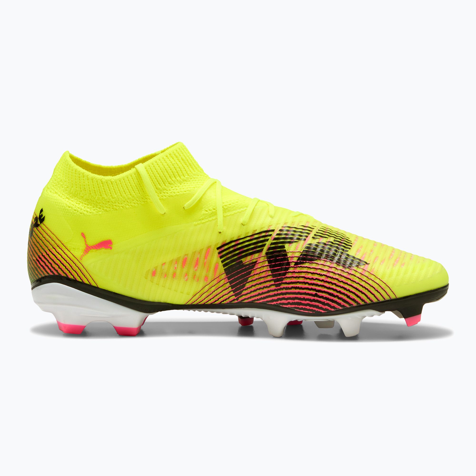 Încălțăminte de fotbal pentru bărbați PUMA Future 8 Pro FG/AG yellow alert/puma black/sun struck (Future 8 Pro FG/AG 108139 03)