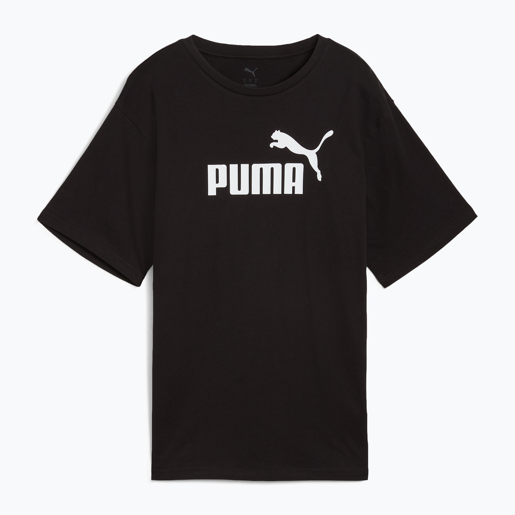 Tricou pentru femei  PUMA ESS No. 1 Logo Relaxed Tee puma black (ESS No. 1 Logo Relaxed Tee 684970 01)