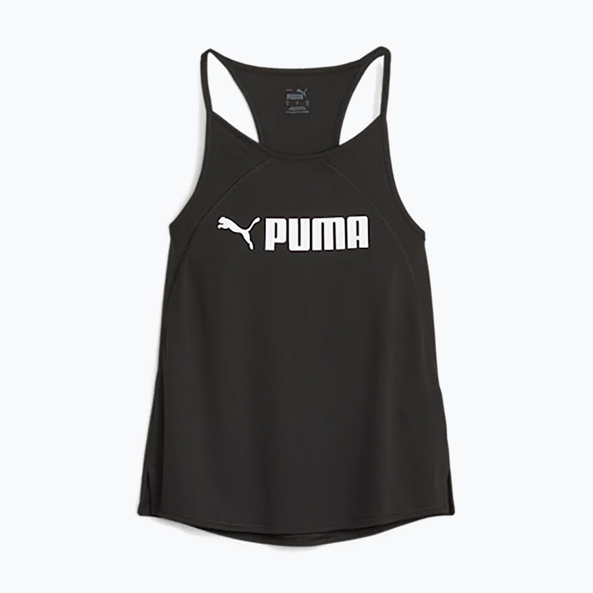 Tricou de antrenament pentru femei PUMA Fit Fashion Ultrabreathe Allover Tank puma negru/puma alb (Fit Fashion Ultrabreathe Allover Tank 523846 01)