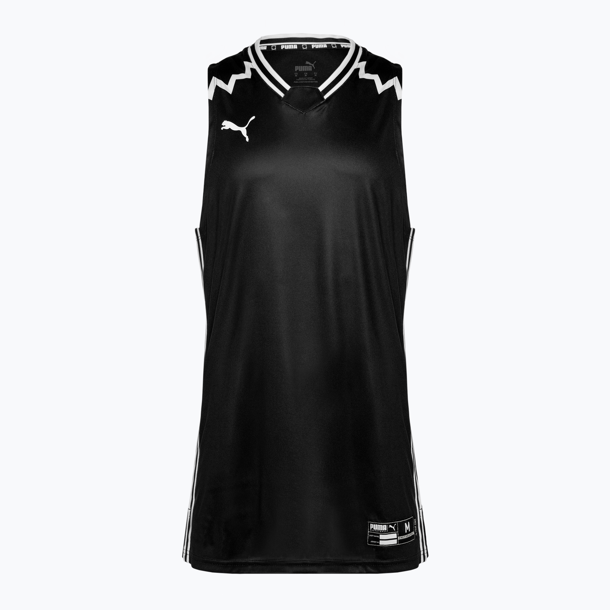 Tank top de baschet pentru bărbați PUMA Hoops Team Game Jersey puma black (Hoops Team Game Jersey 676628)