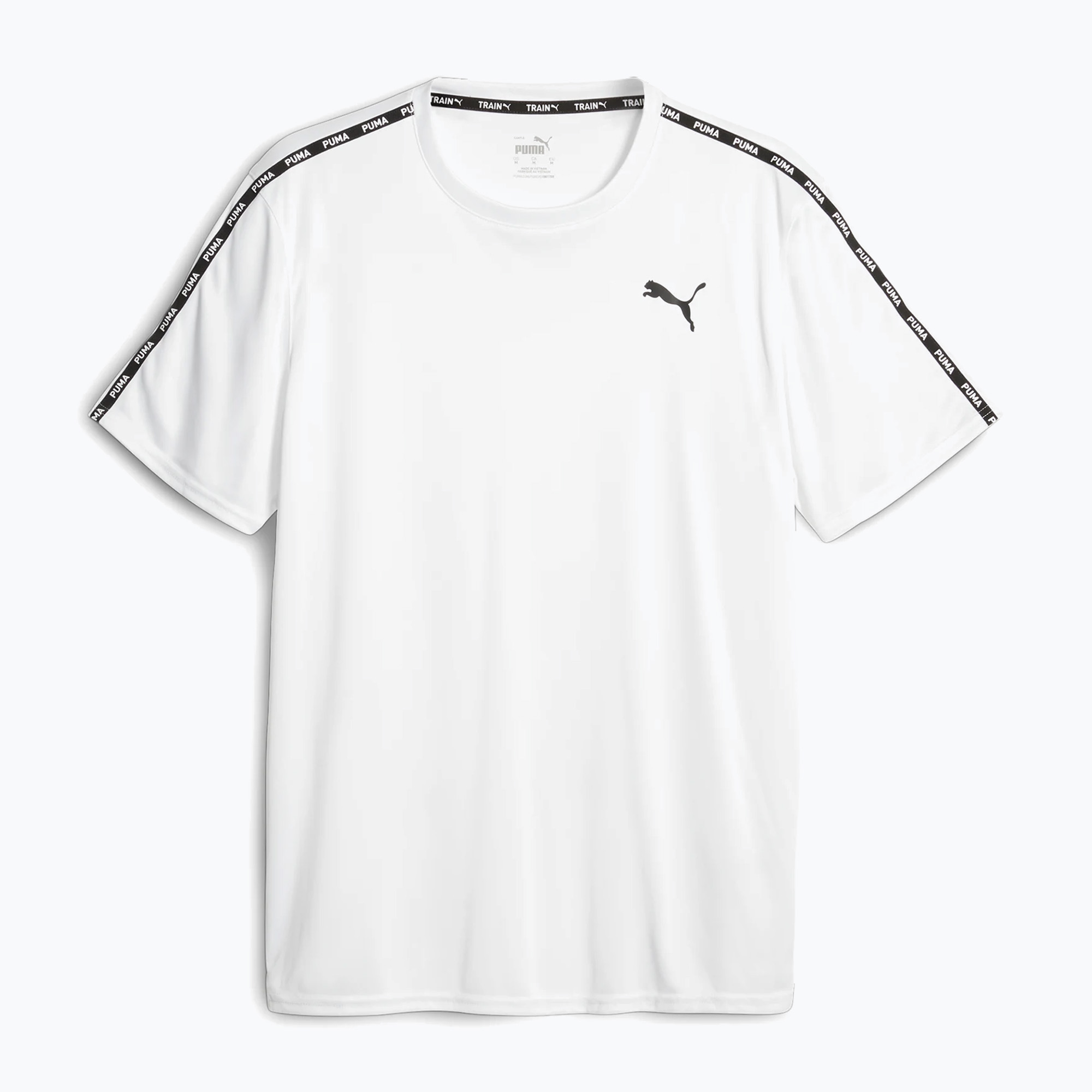 Tricou de antrenament pentru bărbați PUMA Essentials Taped puma alb (Essentials Taped 524180 02)